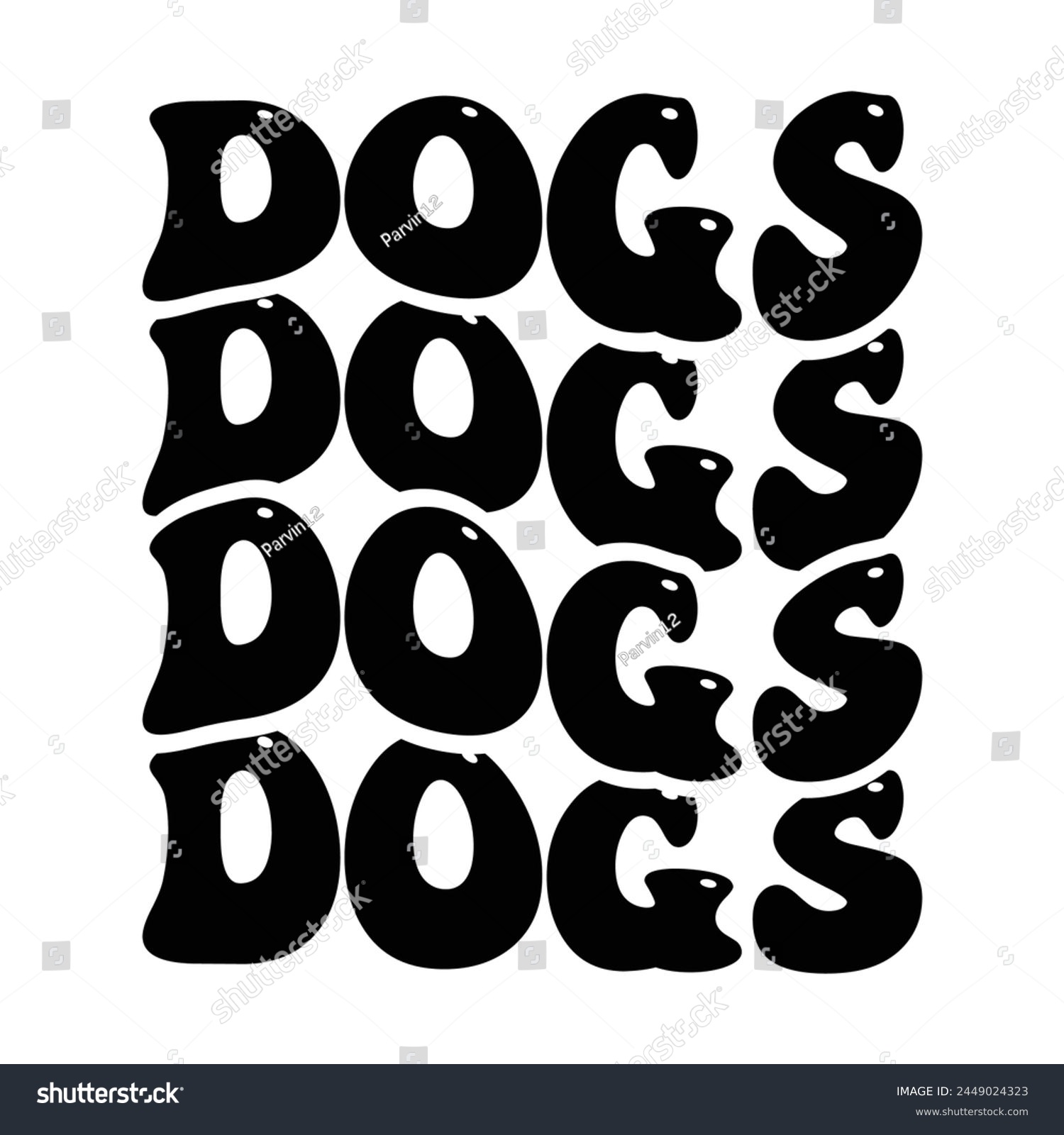 SVG of Dog wave design for sale svg