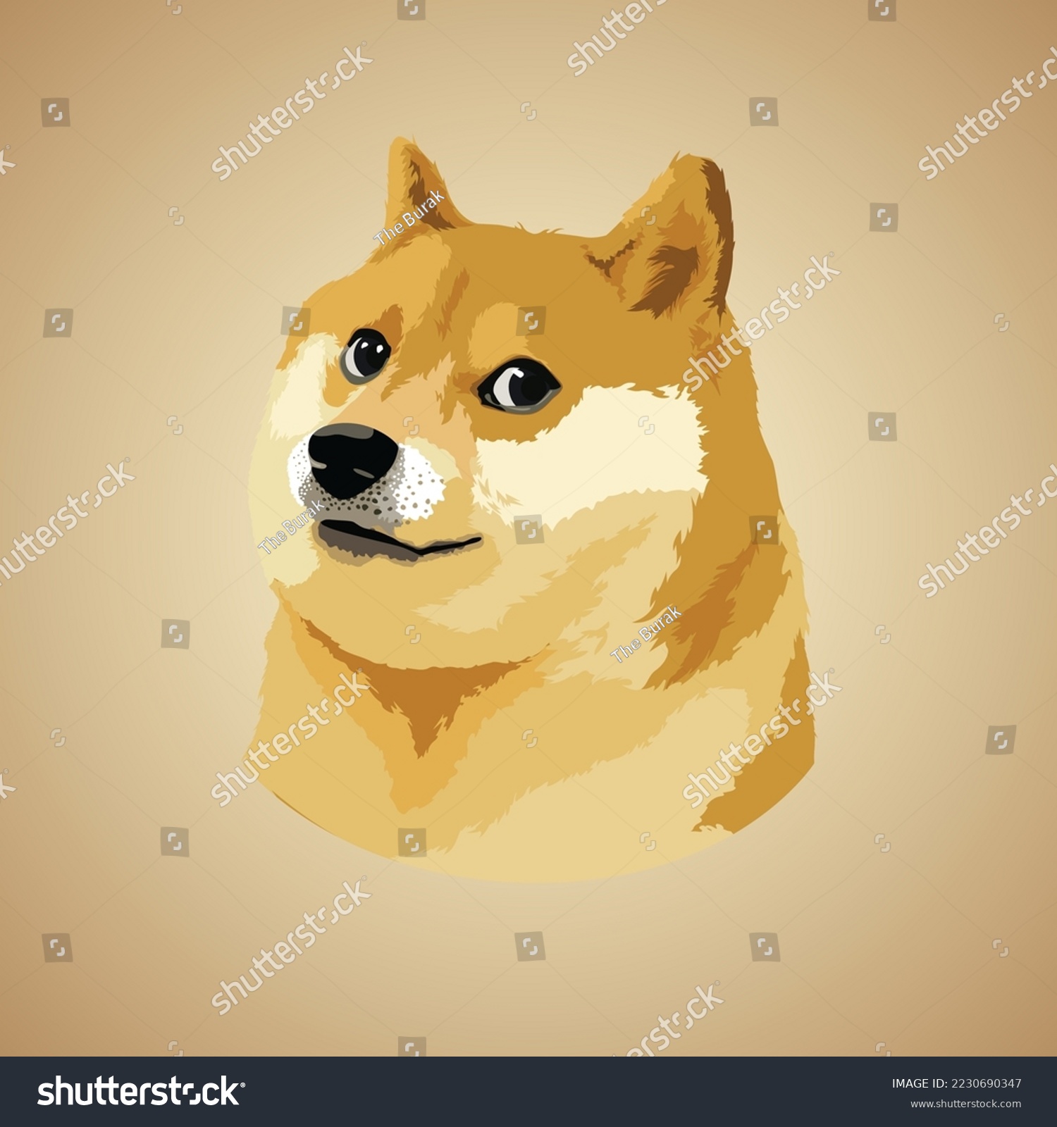 SVG of Doge meme dog vector illustration svg