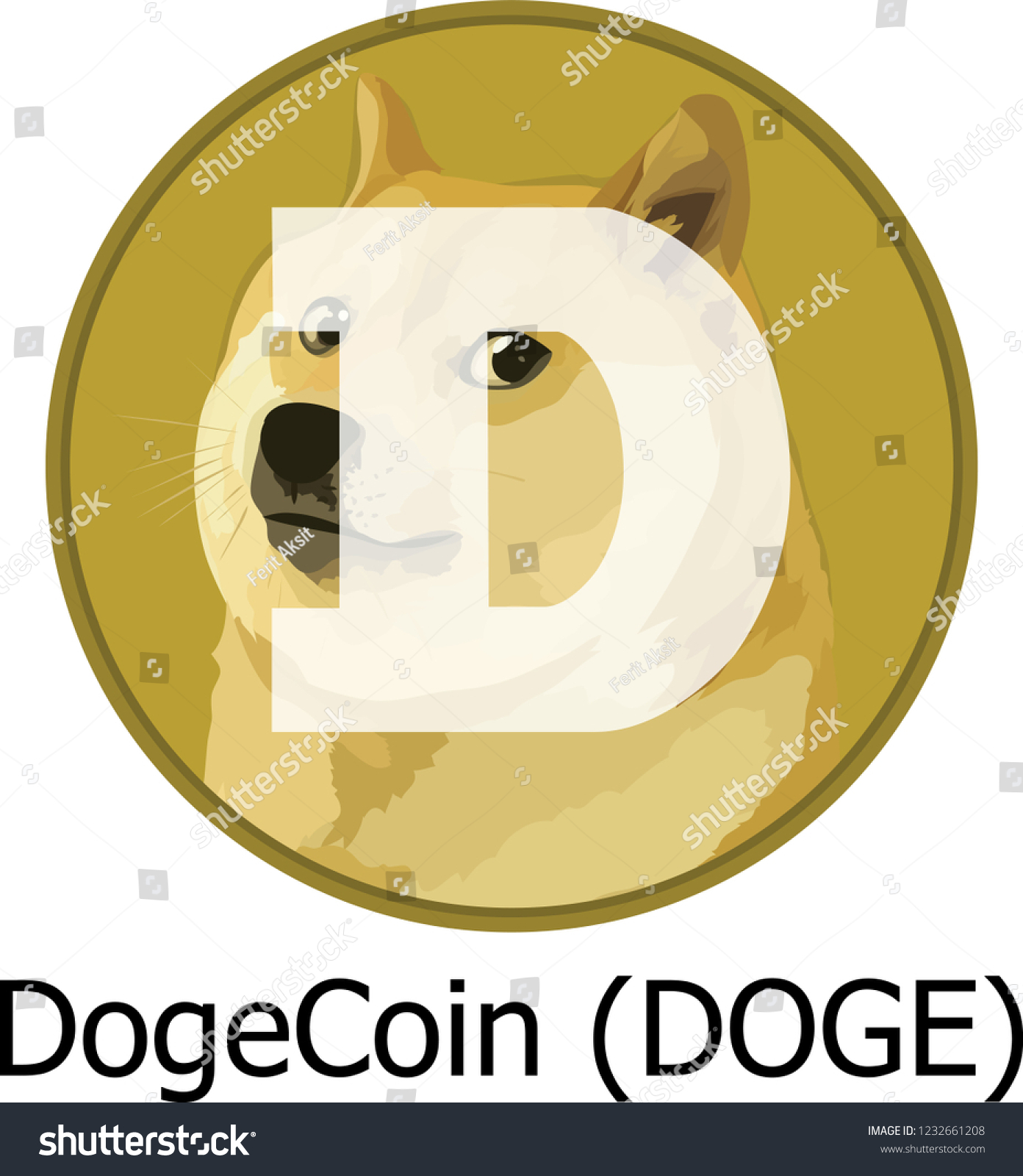 SVG of Dogecoin DOGE cryptocurrency vector icon svg