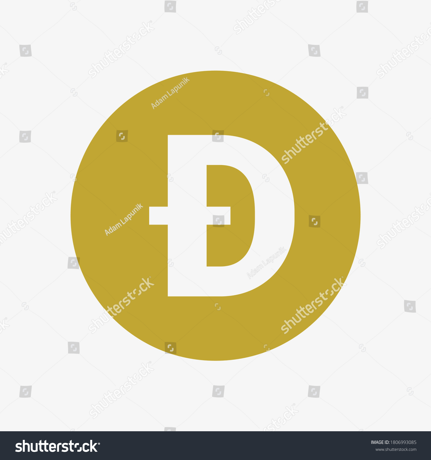 SVG of Dogecoin symbol. Vector illustration. XDG logo. Cryptocurrency.  svg