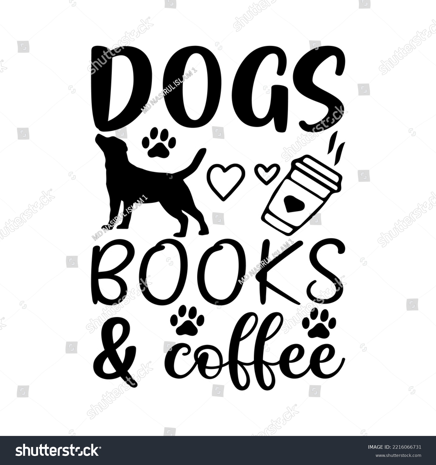 SVG of Dogs Books SVG T-shirt Design svg