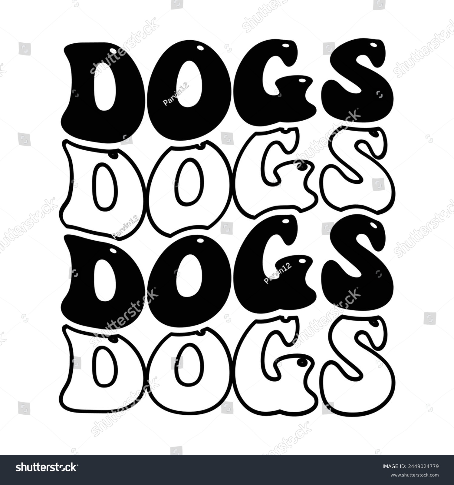 SVG of Dogs wave design for sale svg