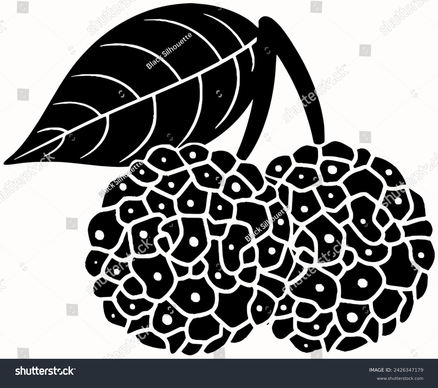 SVG of dogwood icon or leaf logo of flower illustration fruit for nature with natural silhouette and branch shape garden as cornus to fruit tree vector plant background berry art ripe of bush cornaceae svg