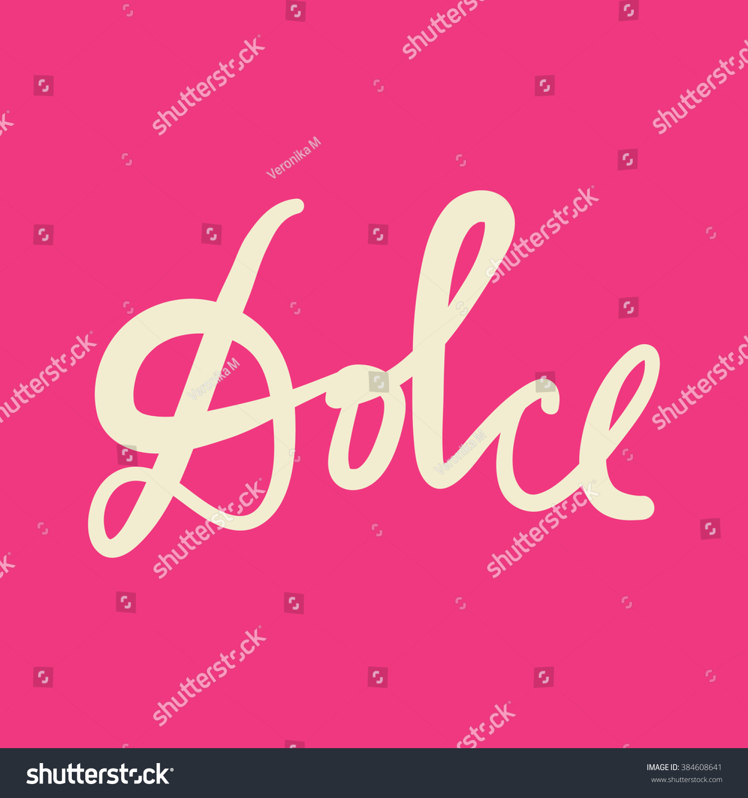 dolce-sweet-italian-language-poster-card-stock-vector-384608641