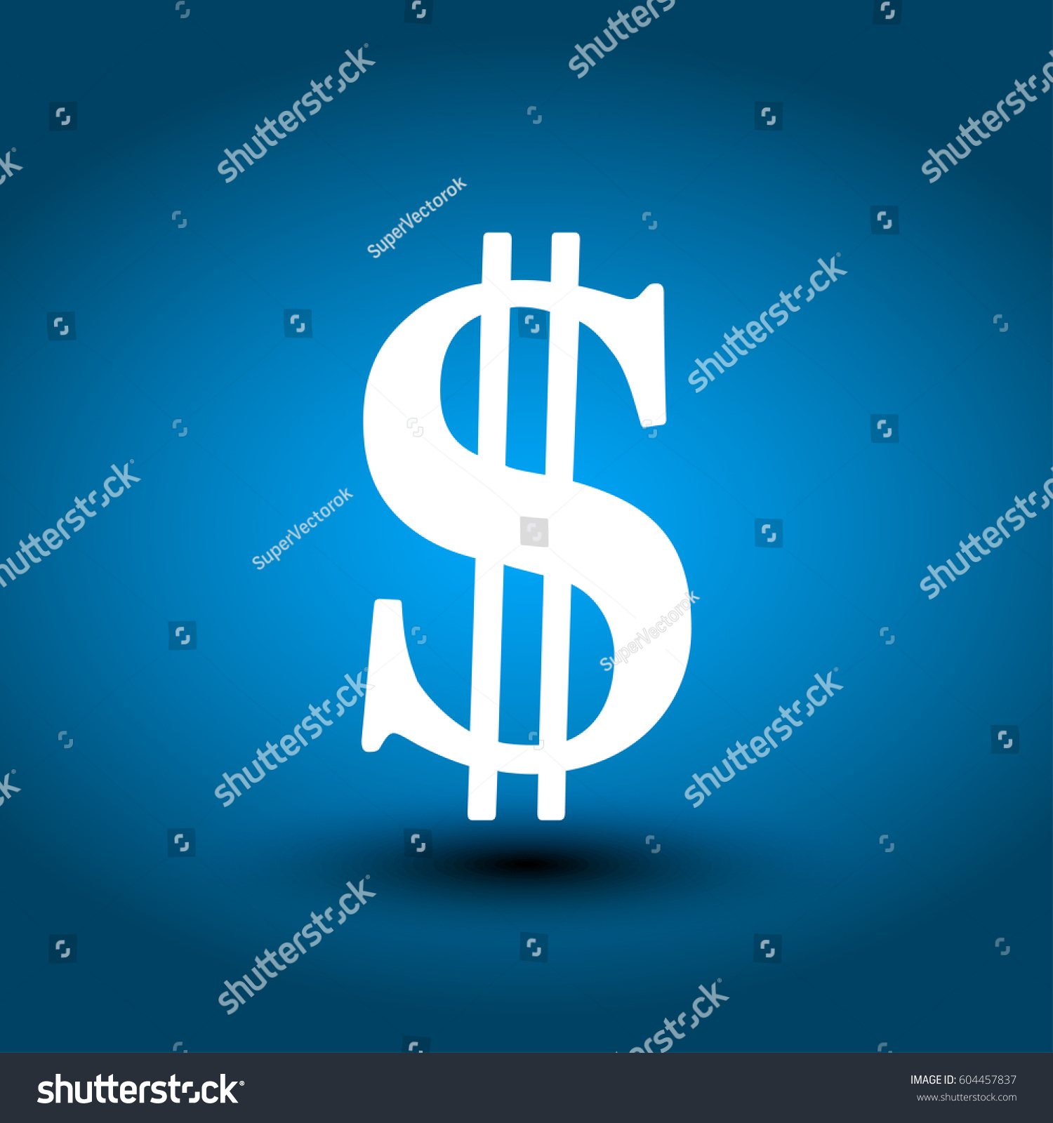 Dollar Sign Icon Stock Vector 604457837 - Shutterstock