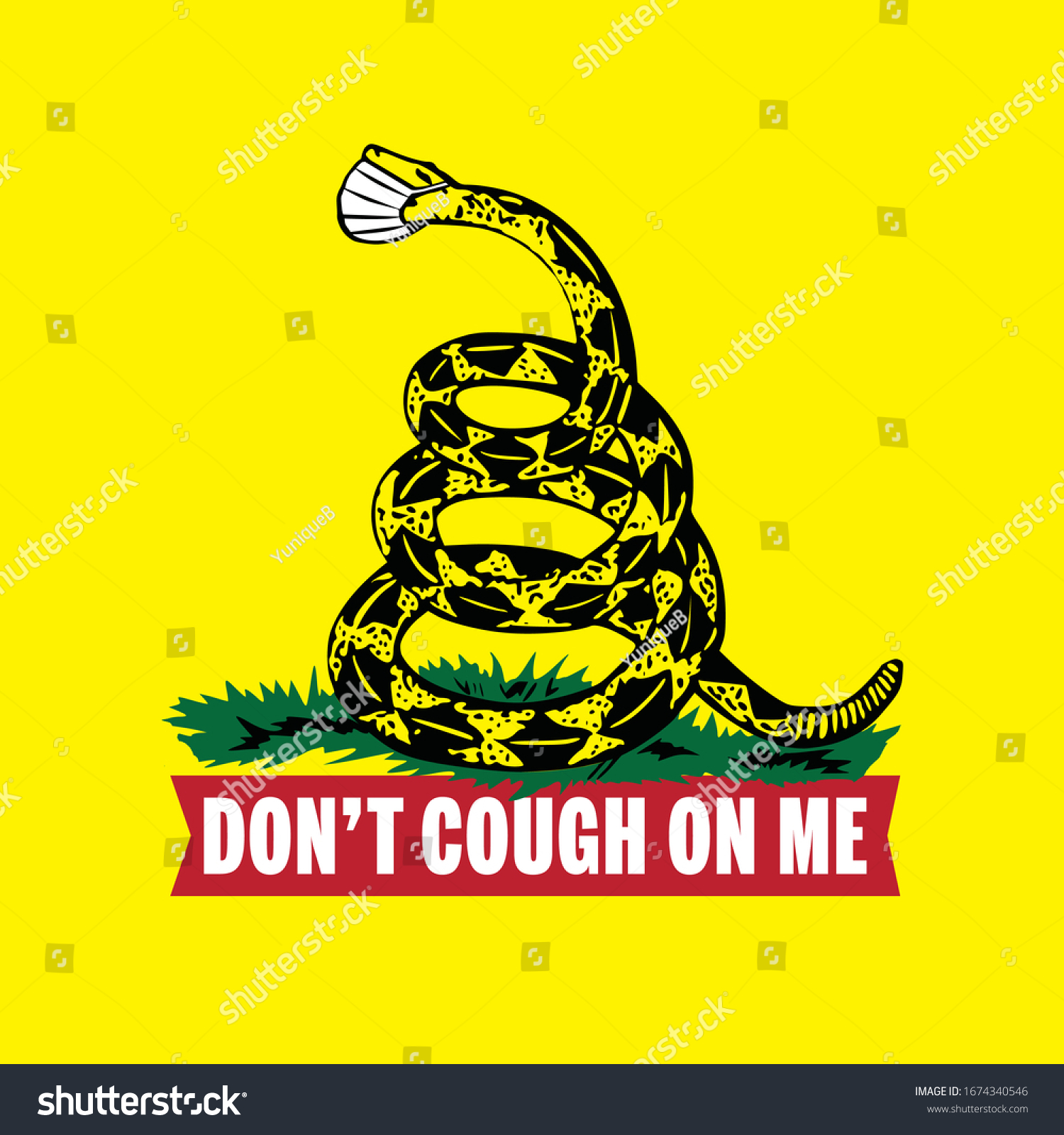 SVG of Don't Cough On Me Gadsden Flag  svg