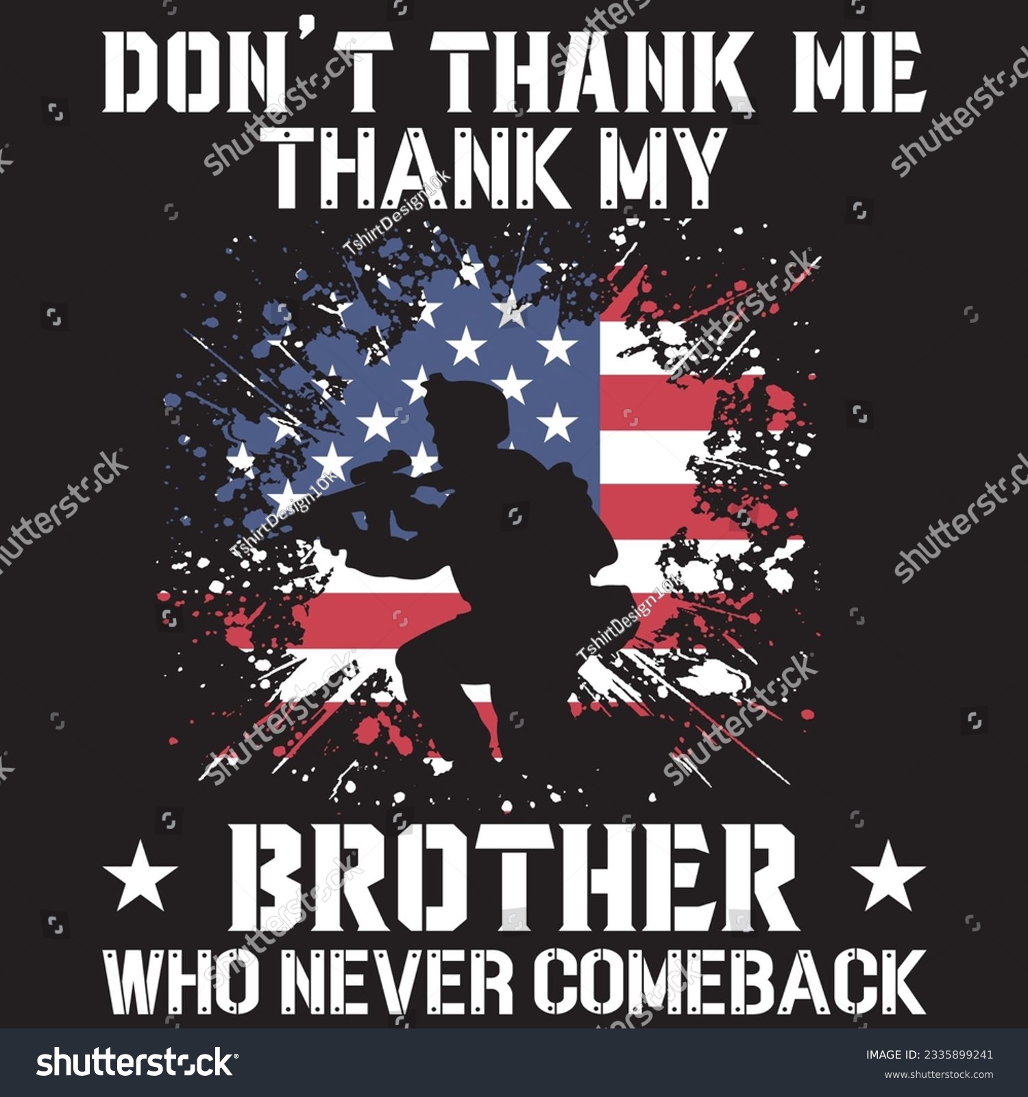 SVG of Don't thank me thank my brother svg
