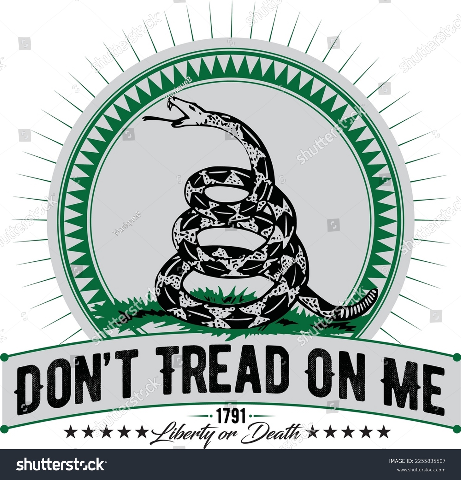 SVG of Don't thread on me 2nd Amendment T-shirt, print graphic svg