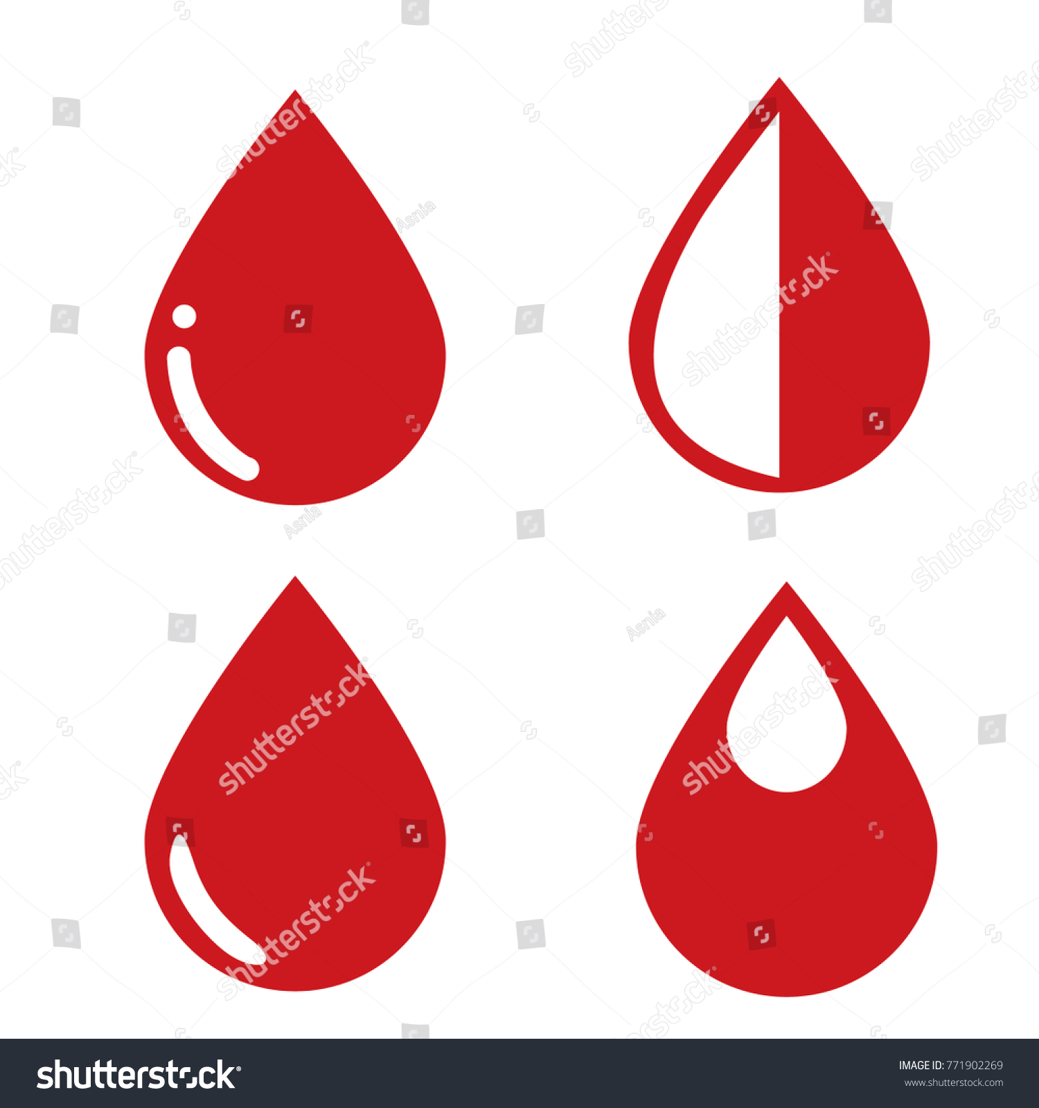 Donate Drop Blood Logo Donor Concept Stock Vector (Royalty Free) 771902269