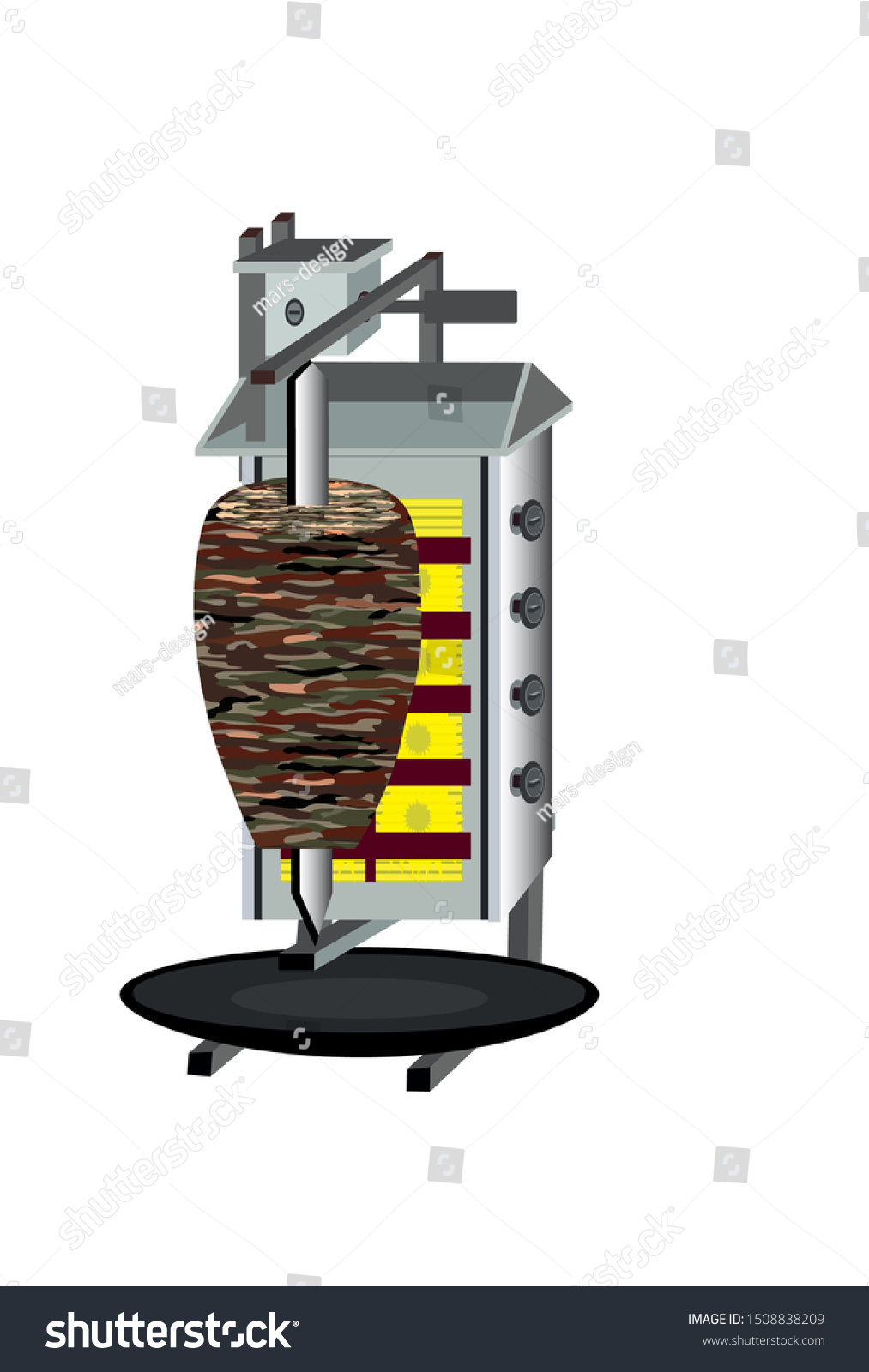 Doner Kebab Turkey Turkey Doner Kebab Stock Vector (Royalty Free ...