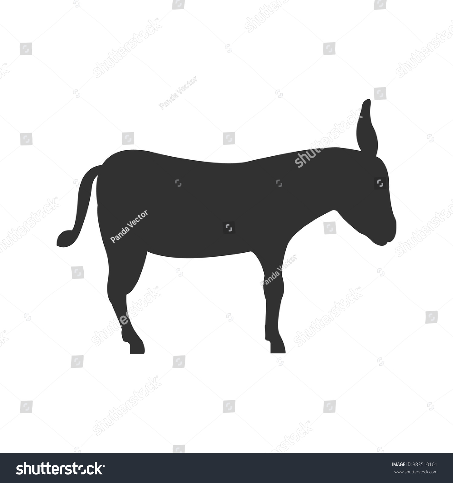 Donkey Icon. Stock Vector Illustration 383510101 : Shutterstock