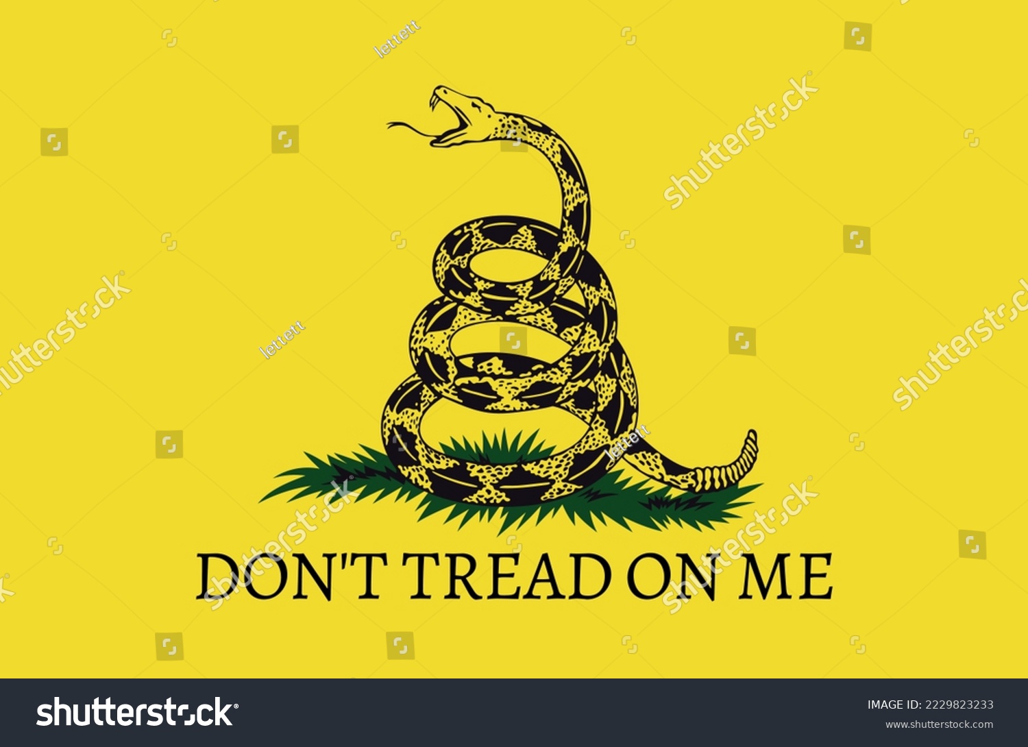 SVG of Dont tread on me. Gadsden Flag emblem. Rattlesnake symbol. svg