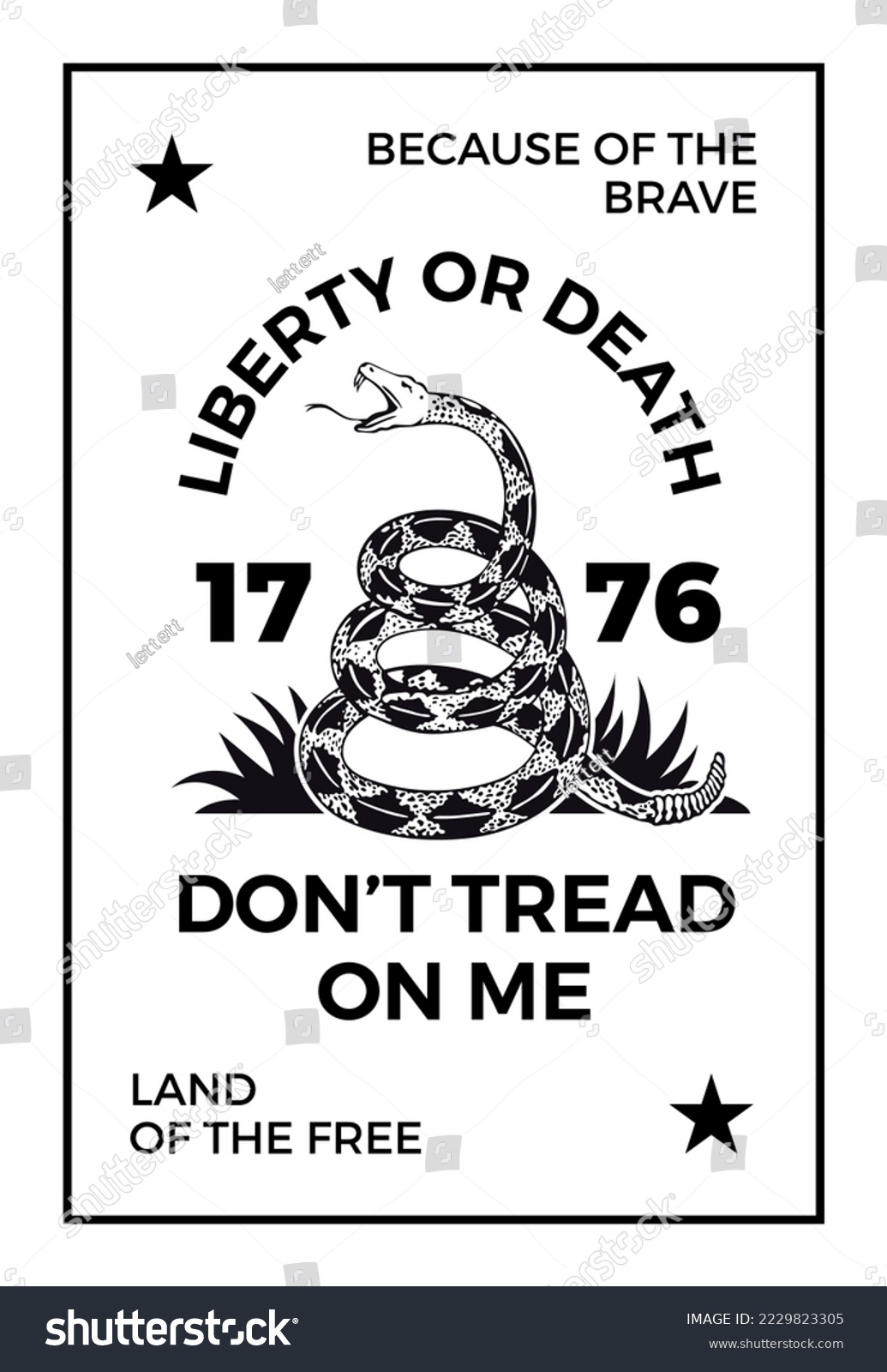 SVG of Dont tread on me. Gadsden Flag emblem. Rattlesnake symbol. Print lettering design template. svg