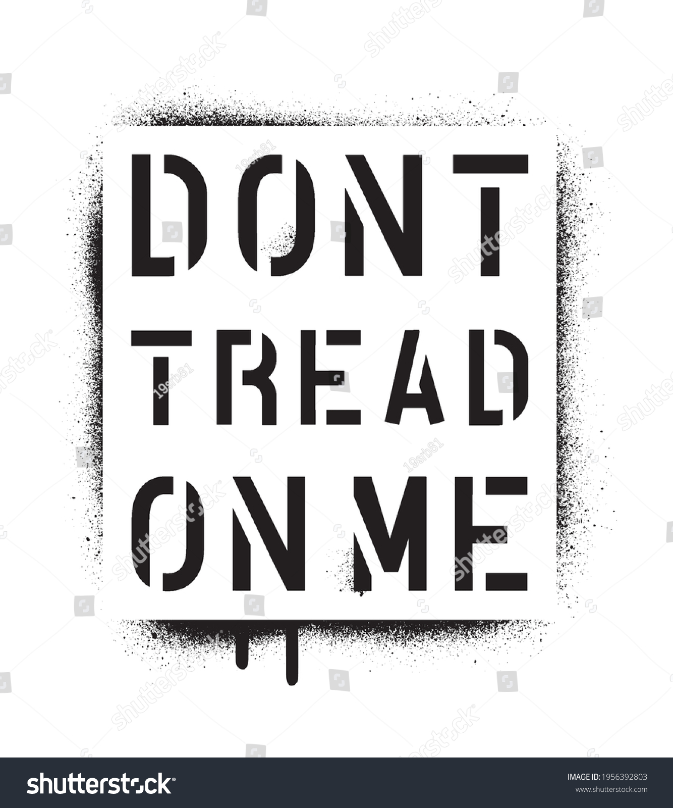 SVG of DONT TREAD ON ME. The concept of living in freedom. svg