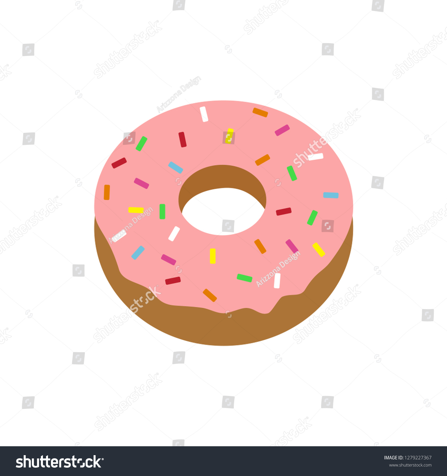 Donut Emoji Vector Stock Vector (Royalty Free) 1279227367 | Shutterstock