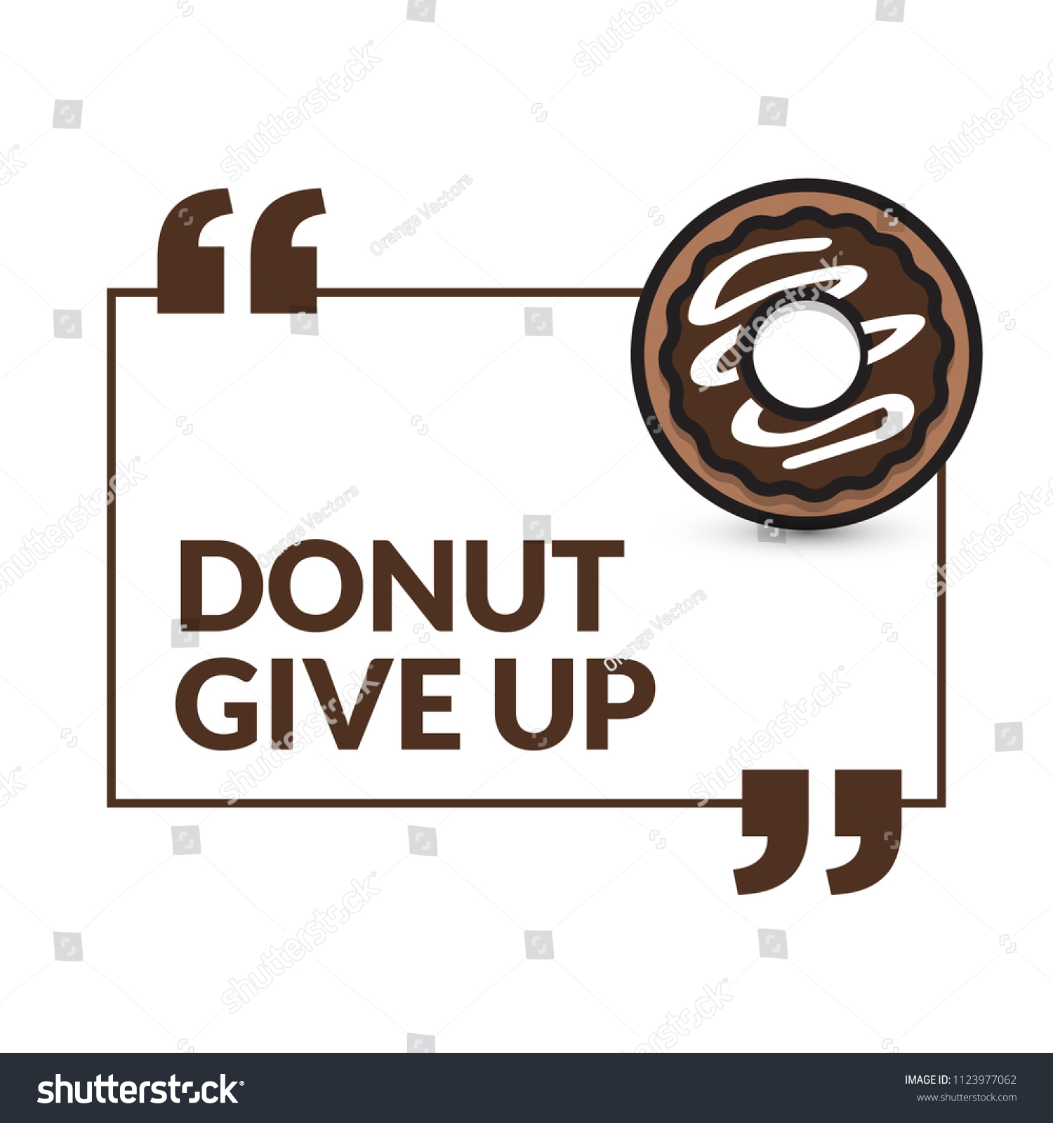 Donut Give Motivational Quote Poster Design Stock Vector Royalty Free 1123977062 5280