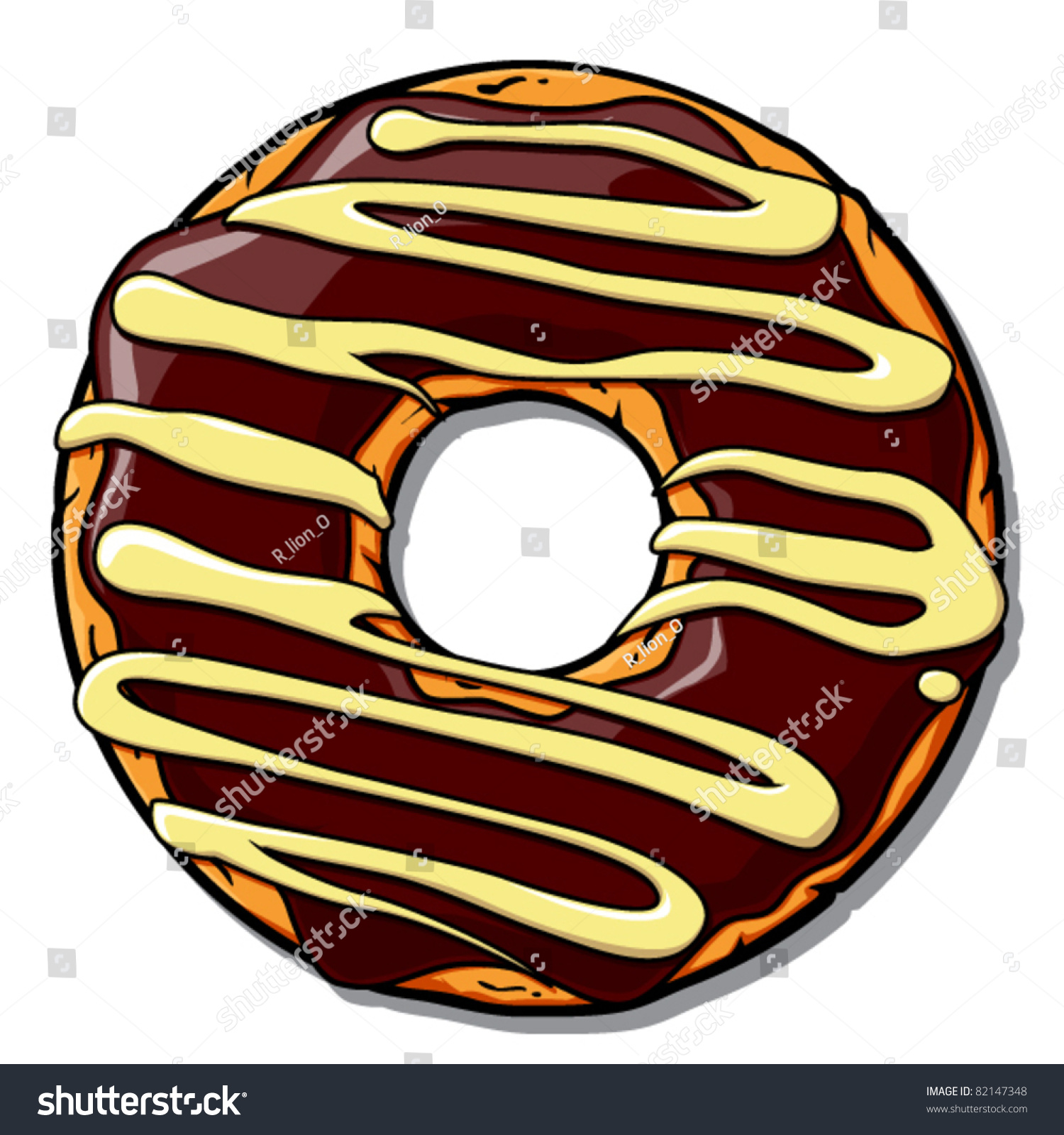 Donut Vector Illustration Stock Vector 82147348 - Shutterstock