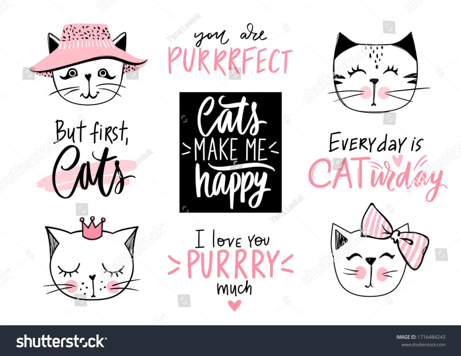 10,457 Cat slogan Stock Vectors, Images & Vector Art Shutterstock