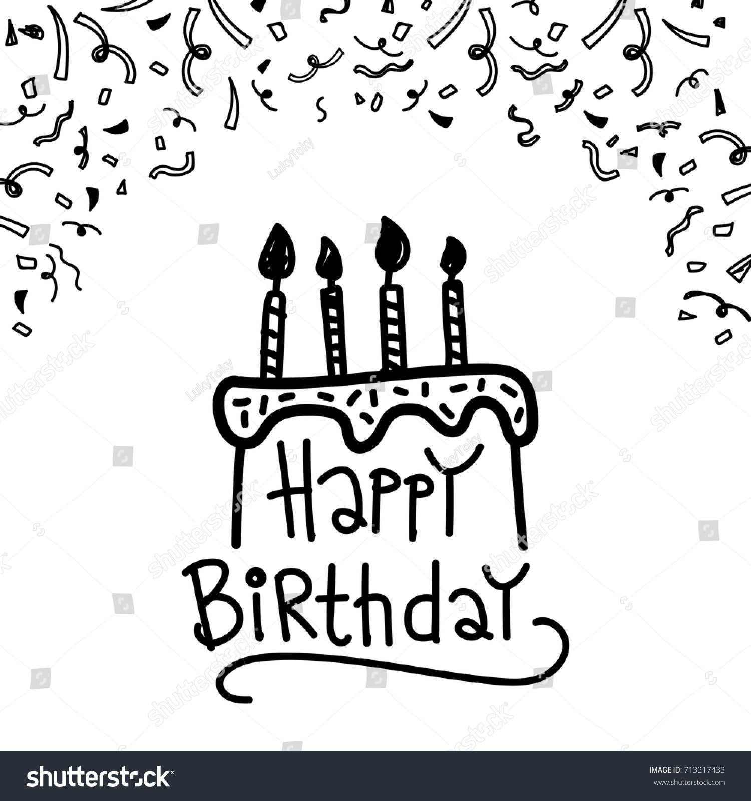 35,031 Sketch birthday cake Images, Stock Photos & Vectors | Shutterstock