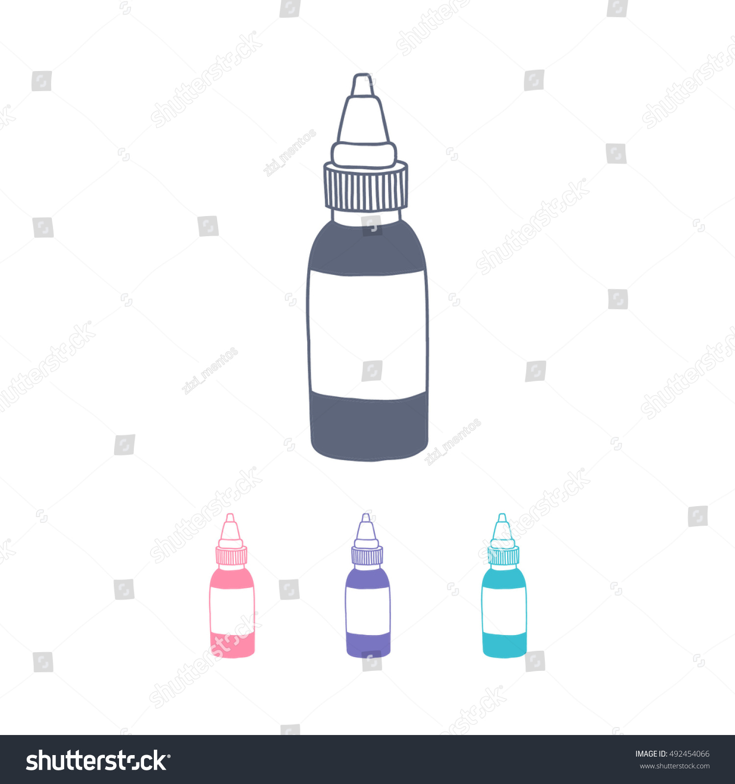 doodle icon tattoo ink bottle vector stock vector 492454066 doodle icon tattoo ink bottle vector stock vector 492454066