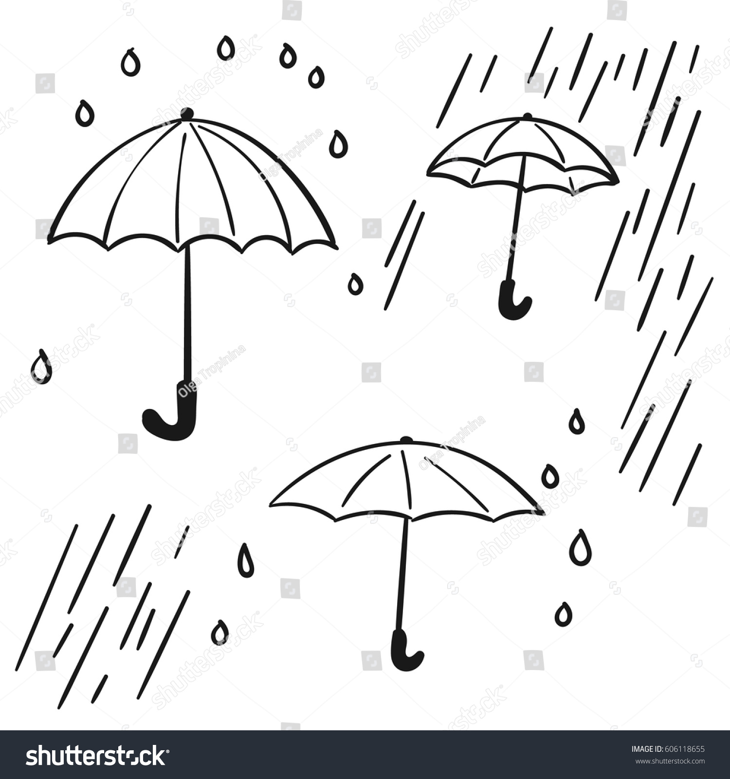 umbrella and rain