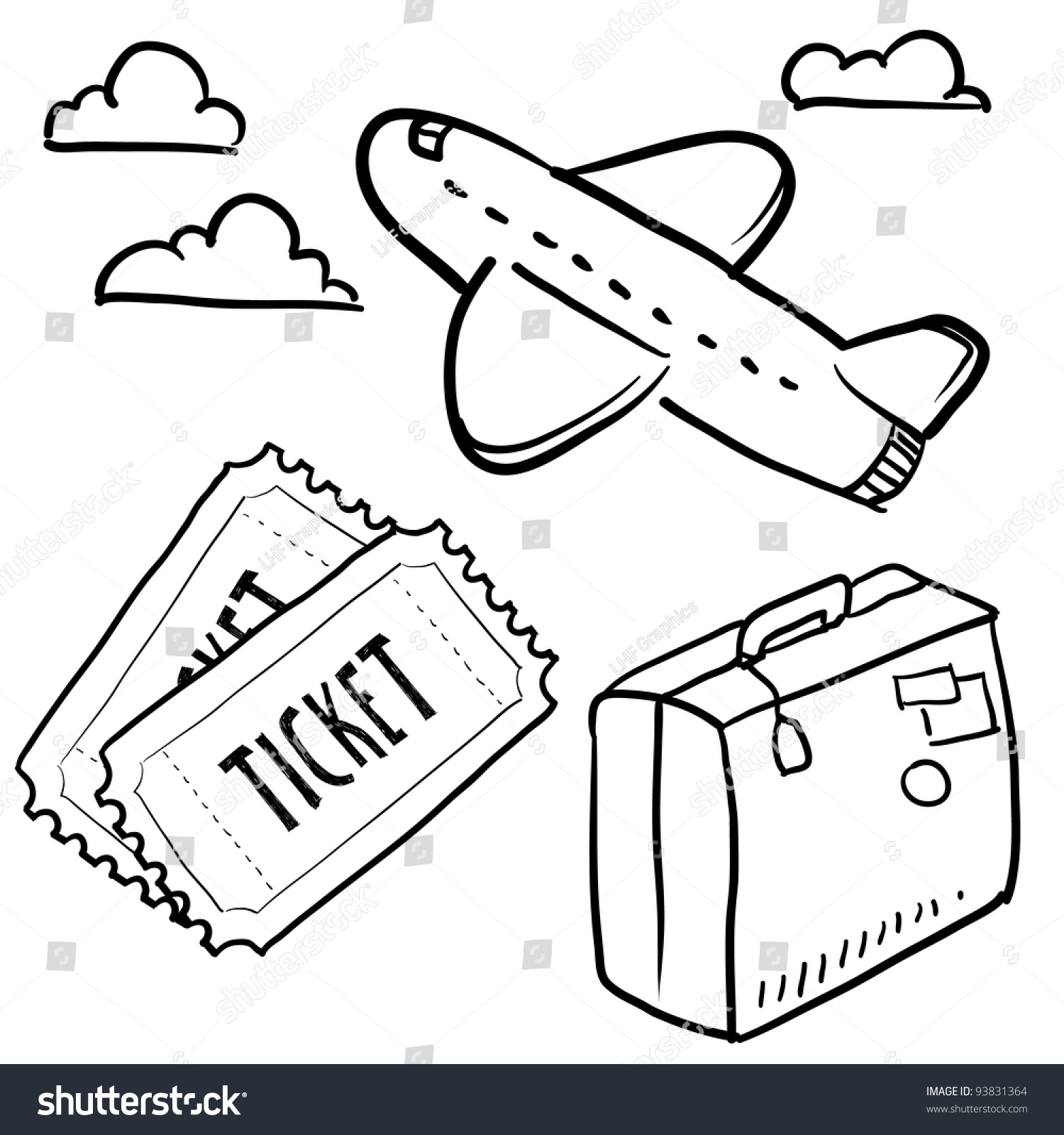 vintage travel clipart black and white - photo #34