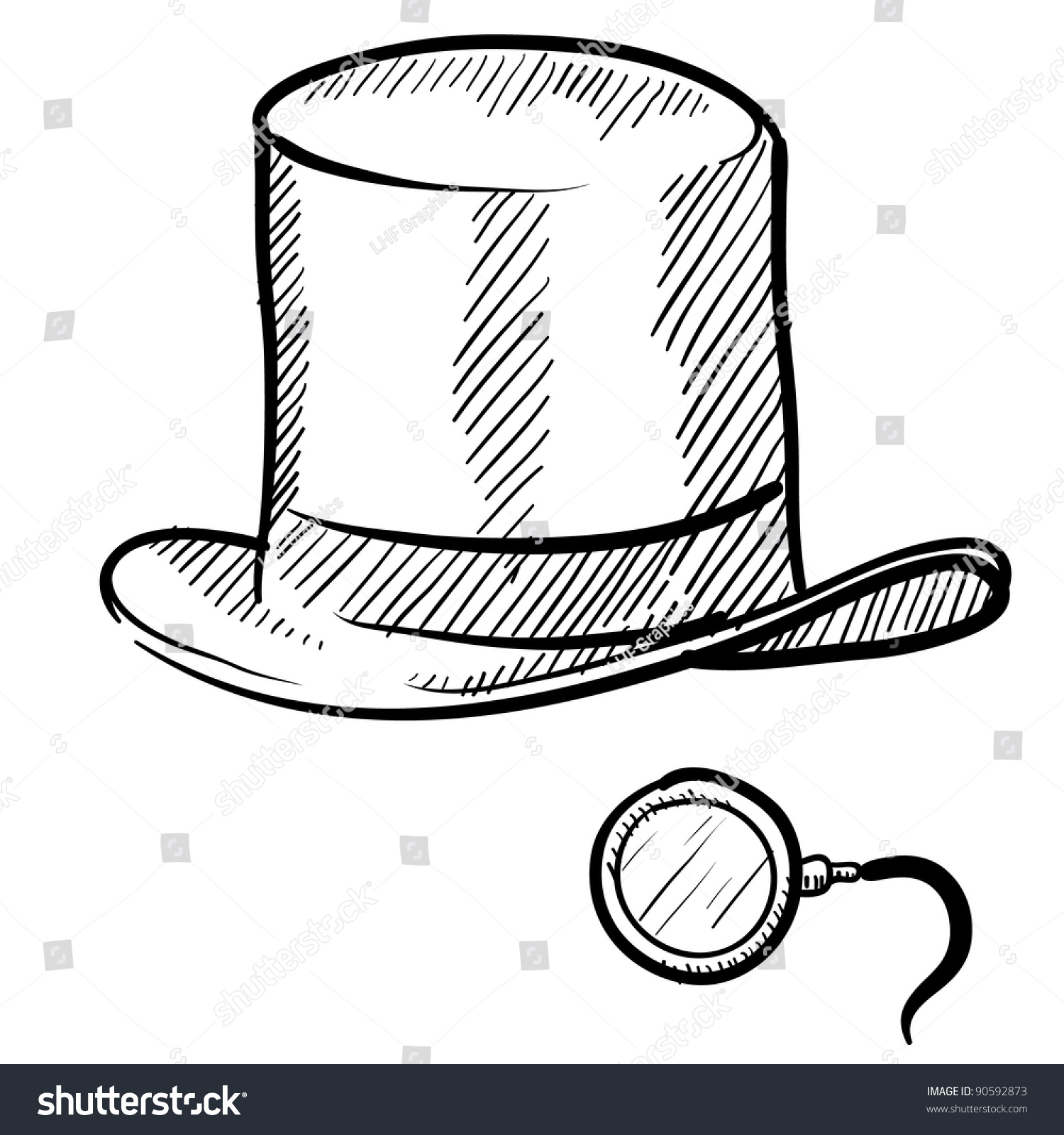 mans top hat