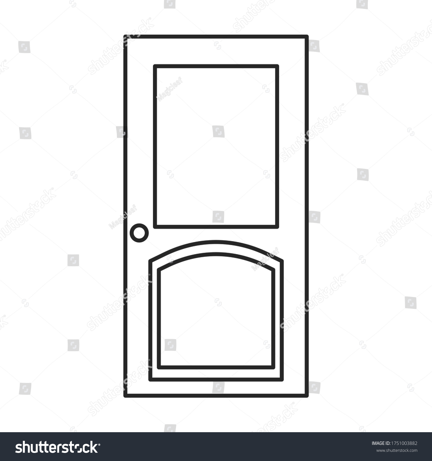 15,626 Front door outline Images, Stock Photos & Vectors | Shutterstock