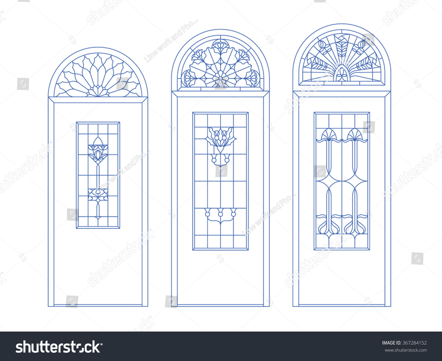 blue arc design