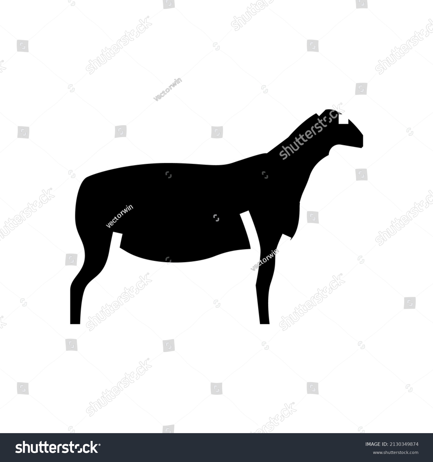SVG of dorper sheep glyph icon vector. dorper sheep sign. isolated contour symbol black illustration svg