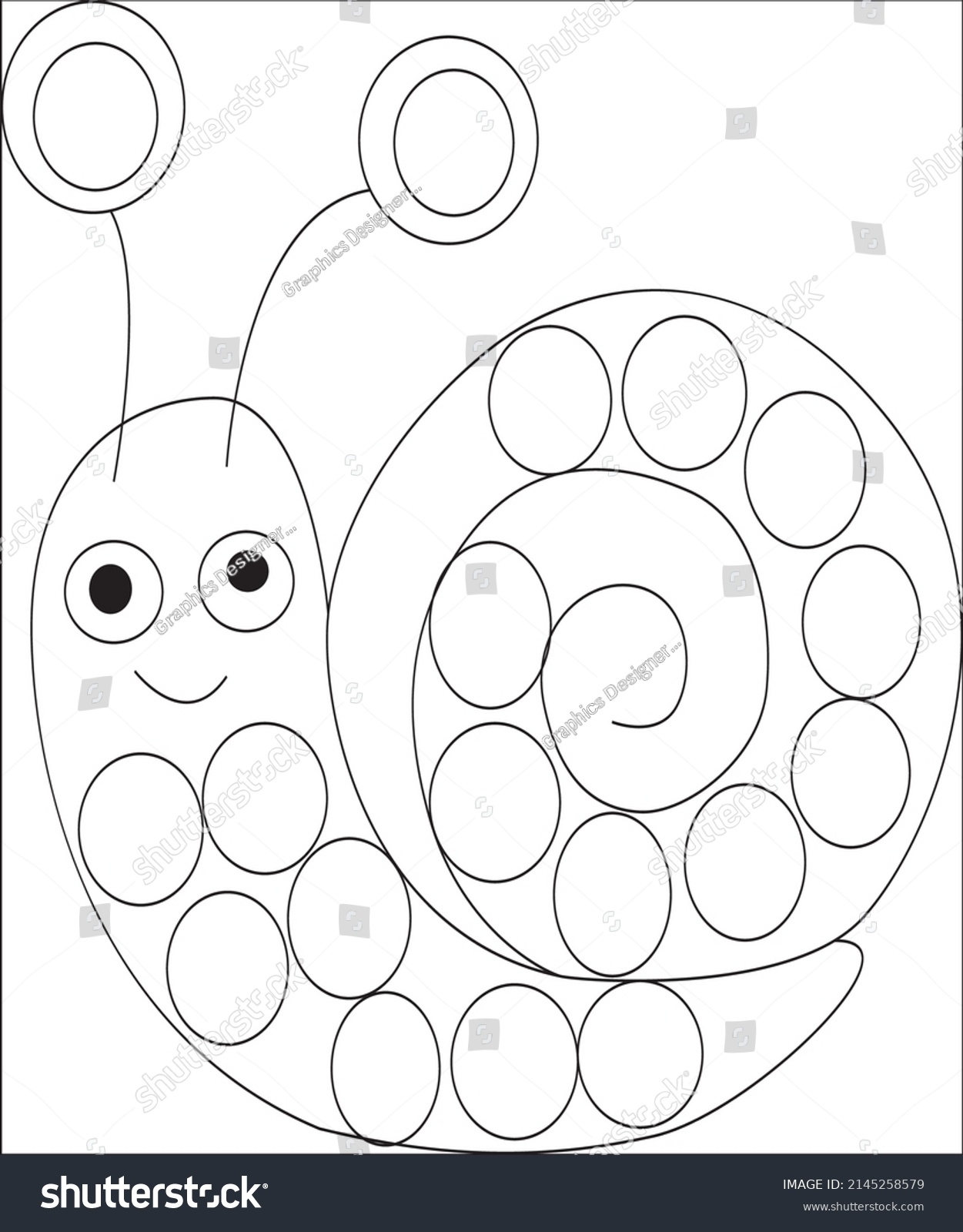 Dot Animals Funy Unic Coloring Book Stock Vector (Royalty Free ...