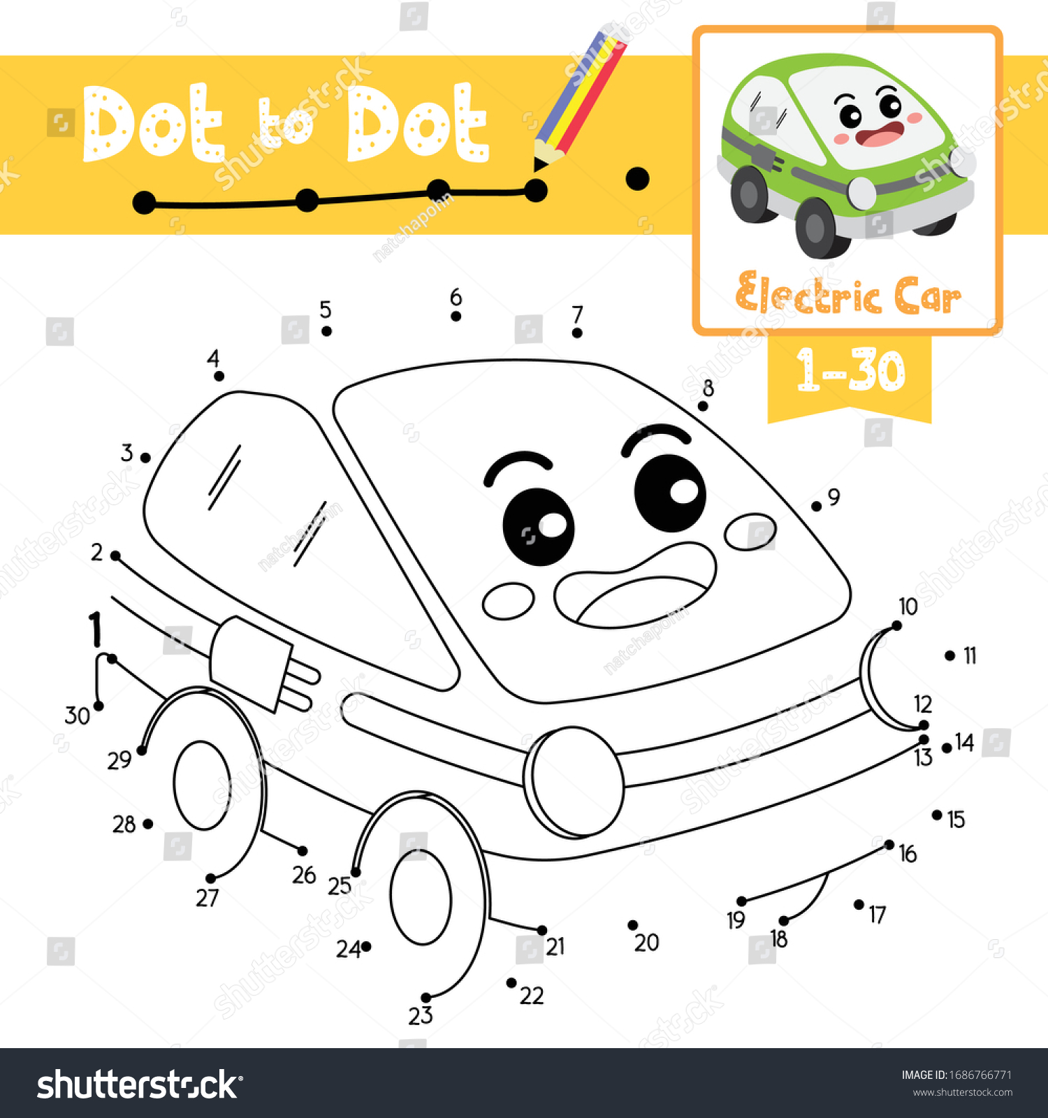 Dot Dot Educational Game Coloring Book Stock Vector (Royalty Free ...