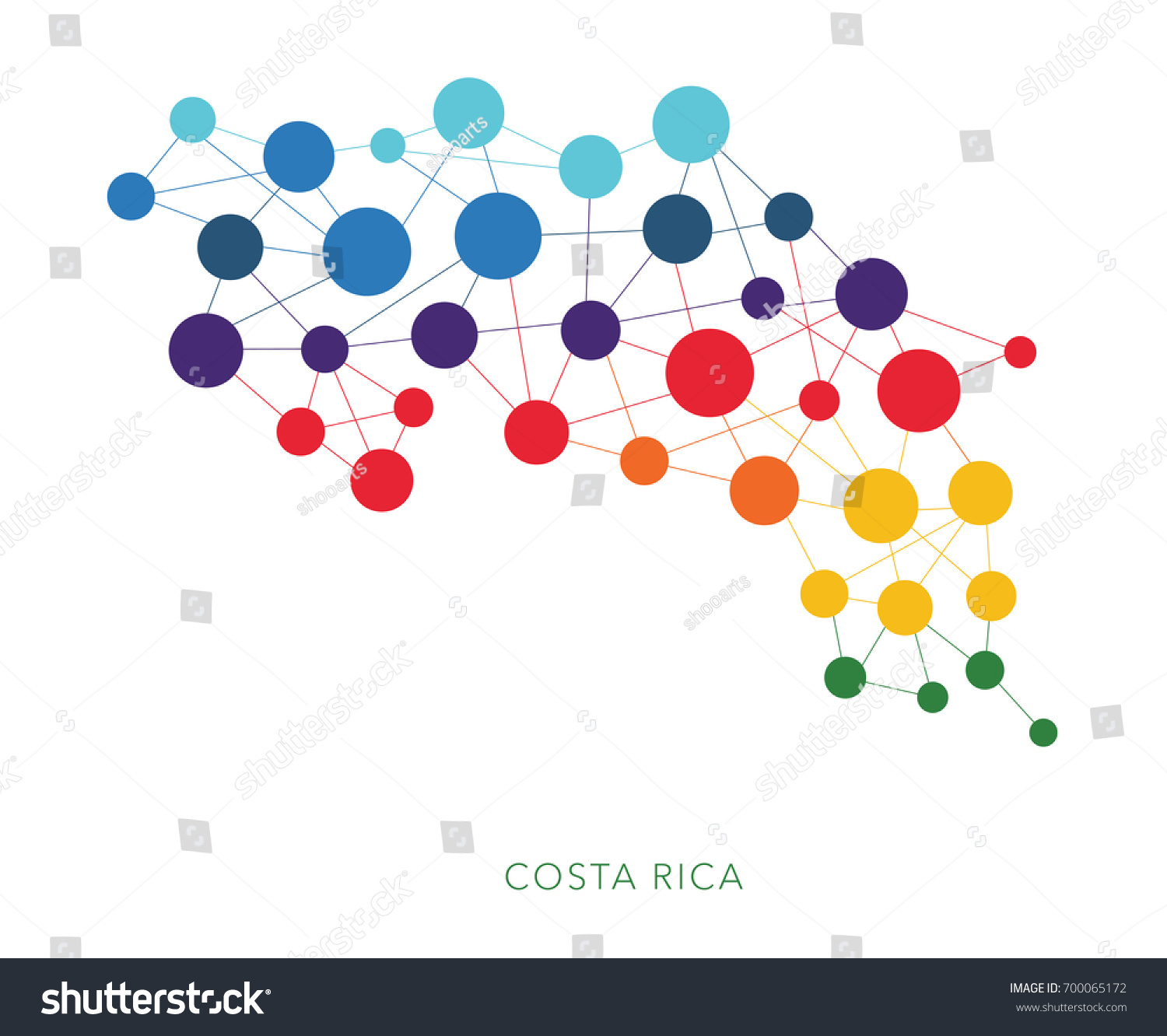 Dotted Texture Costa Rica Vector Background Stock Vector Royalty Free 700065172 Shutterstock 4691