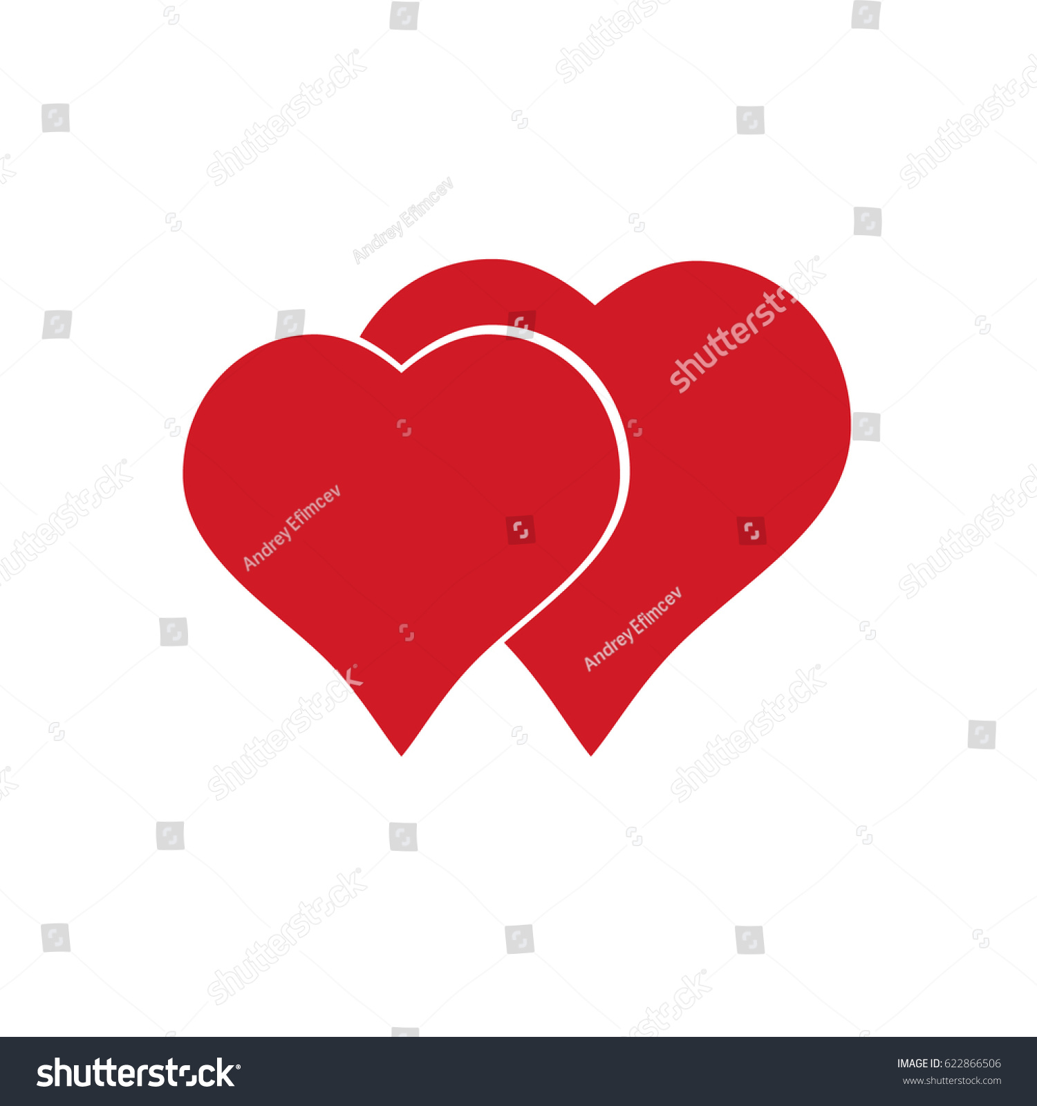 SVG of Double Heart Icon. Vector. svg