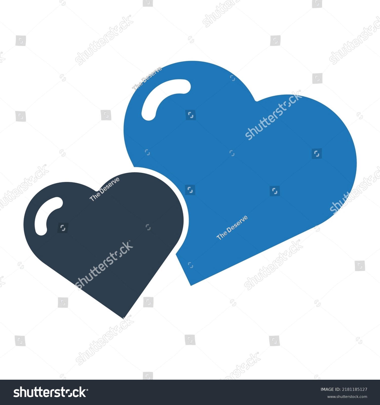 SVG of Double Heart Vector icon which is suitable for commercial work and easily modify or edit it

 svg