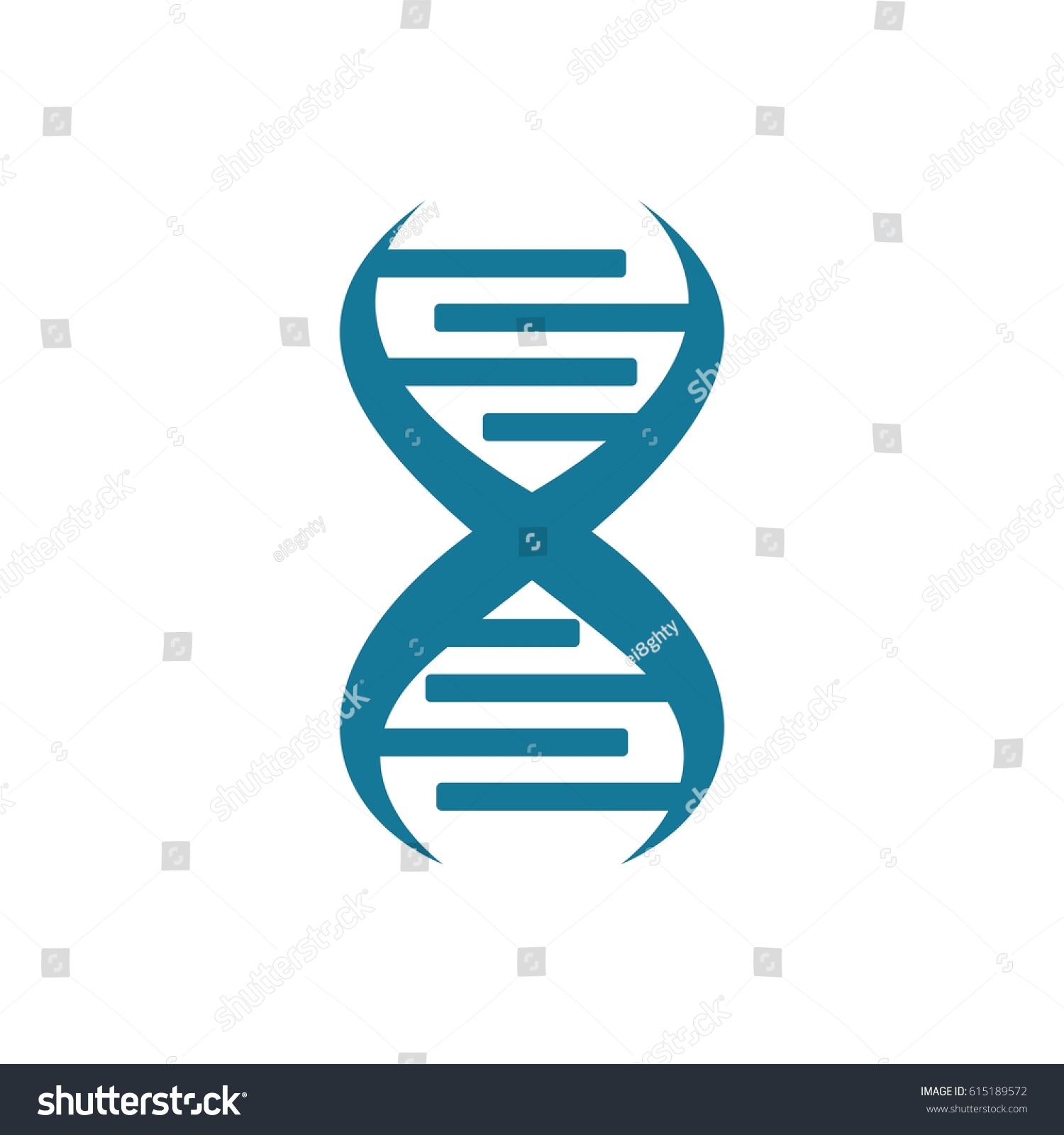 Double Helix Dna Logo Vector Royalty Free Stock Image