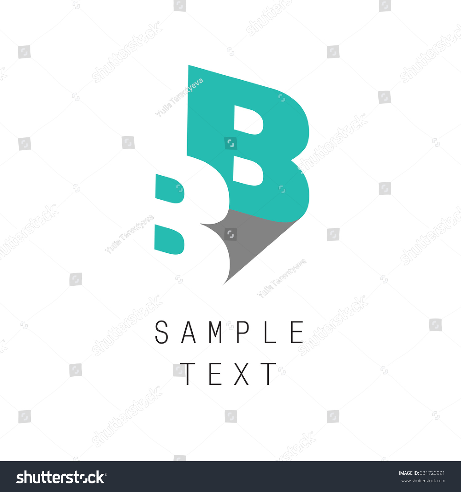 Double Letter B Icon For Corporate Identity, Element For Sign And Logo ...