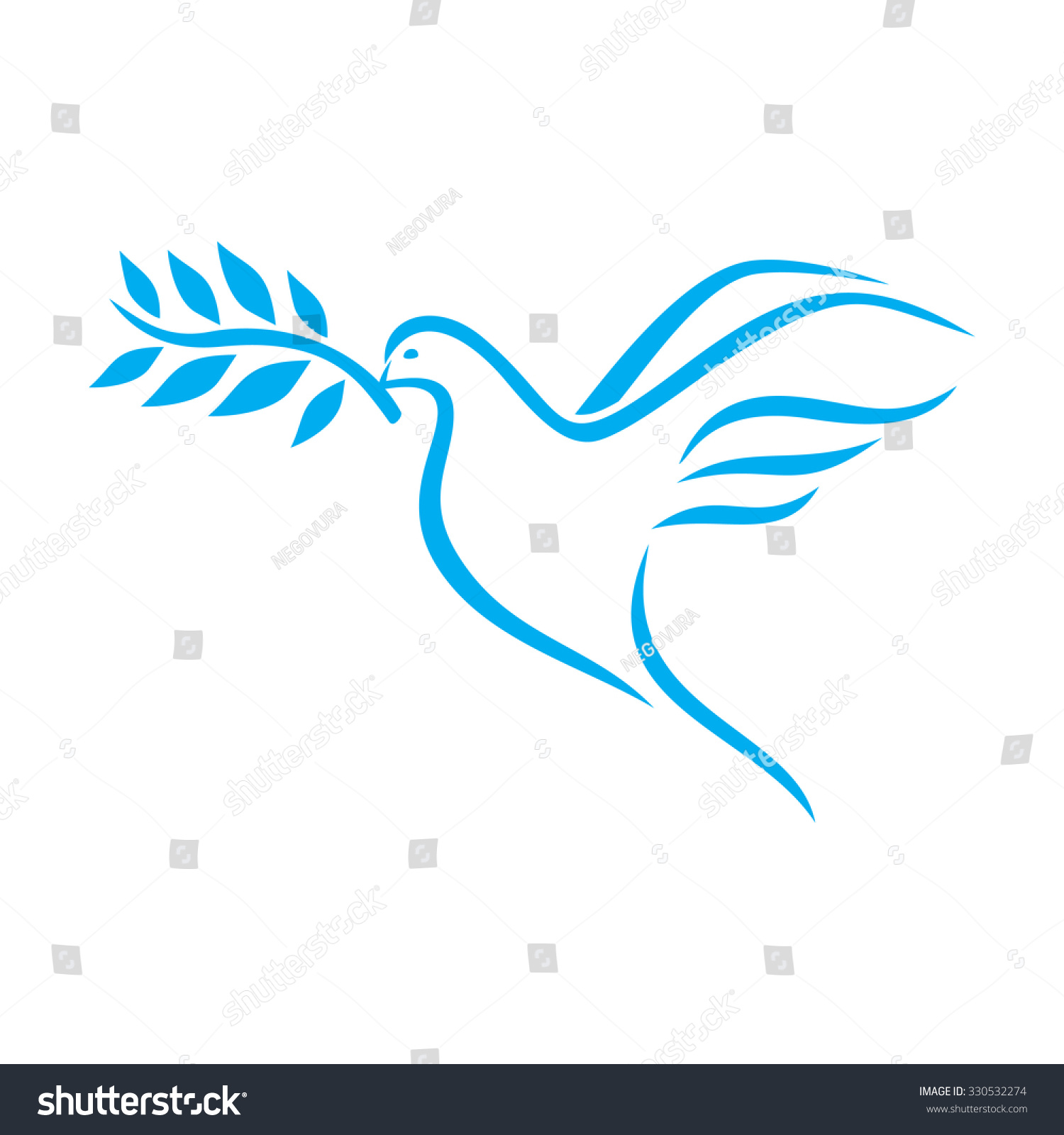 Dove Peace Stock Vector (Royalty Free) 330532274 - Shutterstock