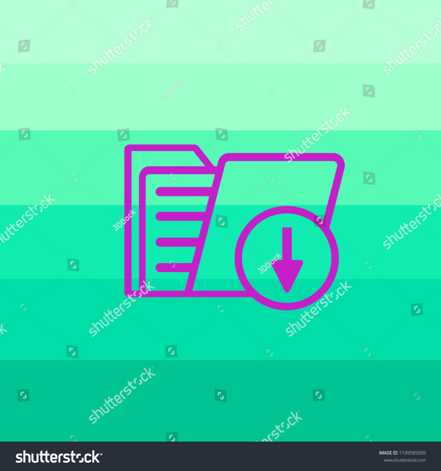 Download Folder Icon Vector Stock Vector (Royalty Free) 1199585509 ...
