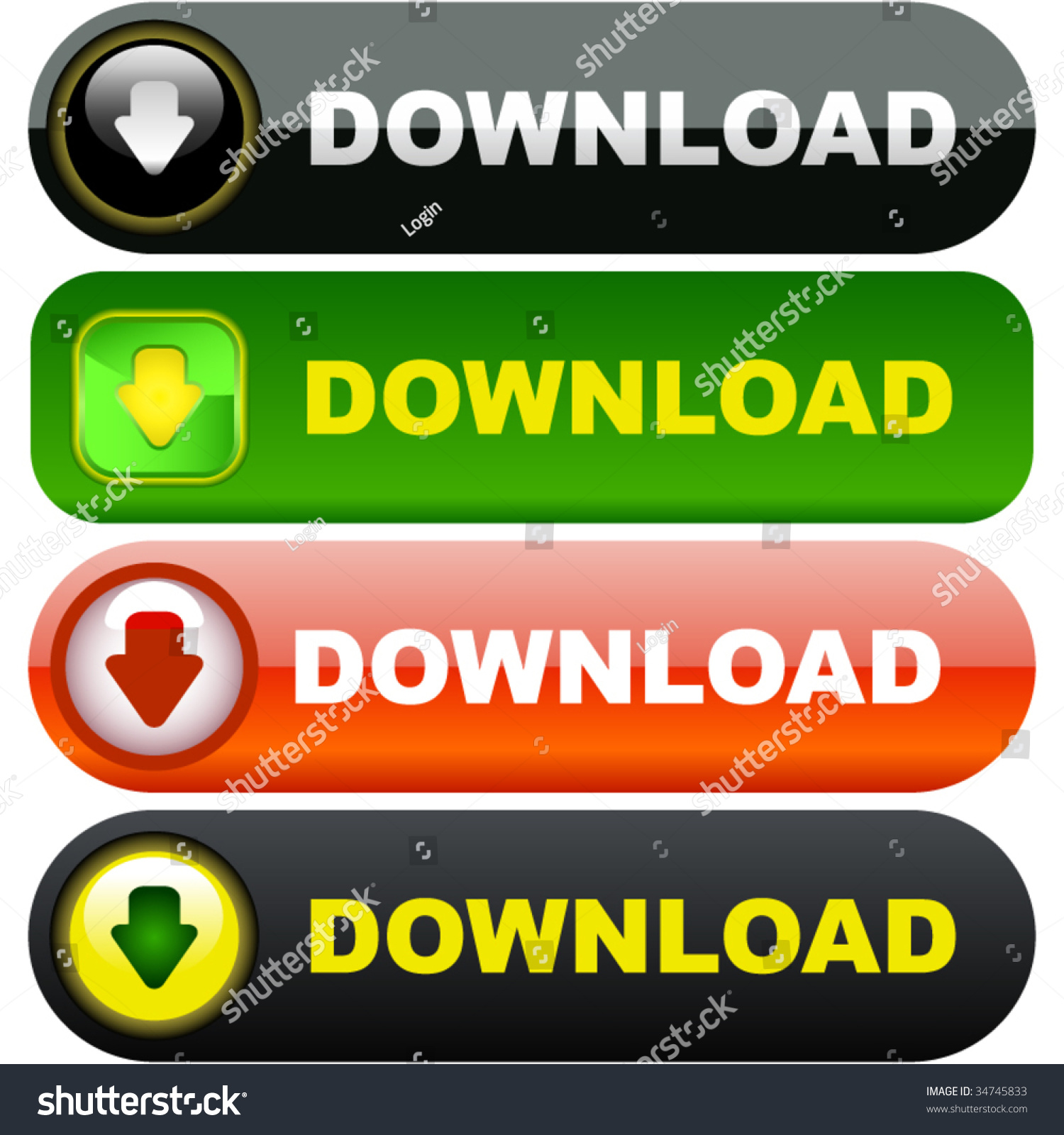 Download Icons. Vector Set. - 34745833 : Shutterstock