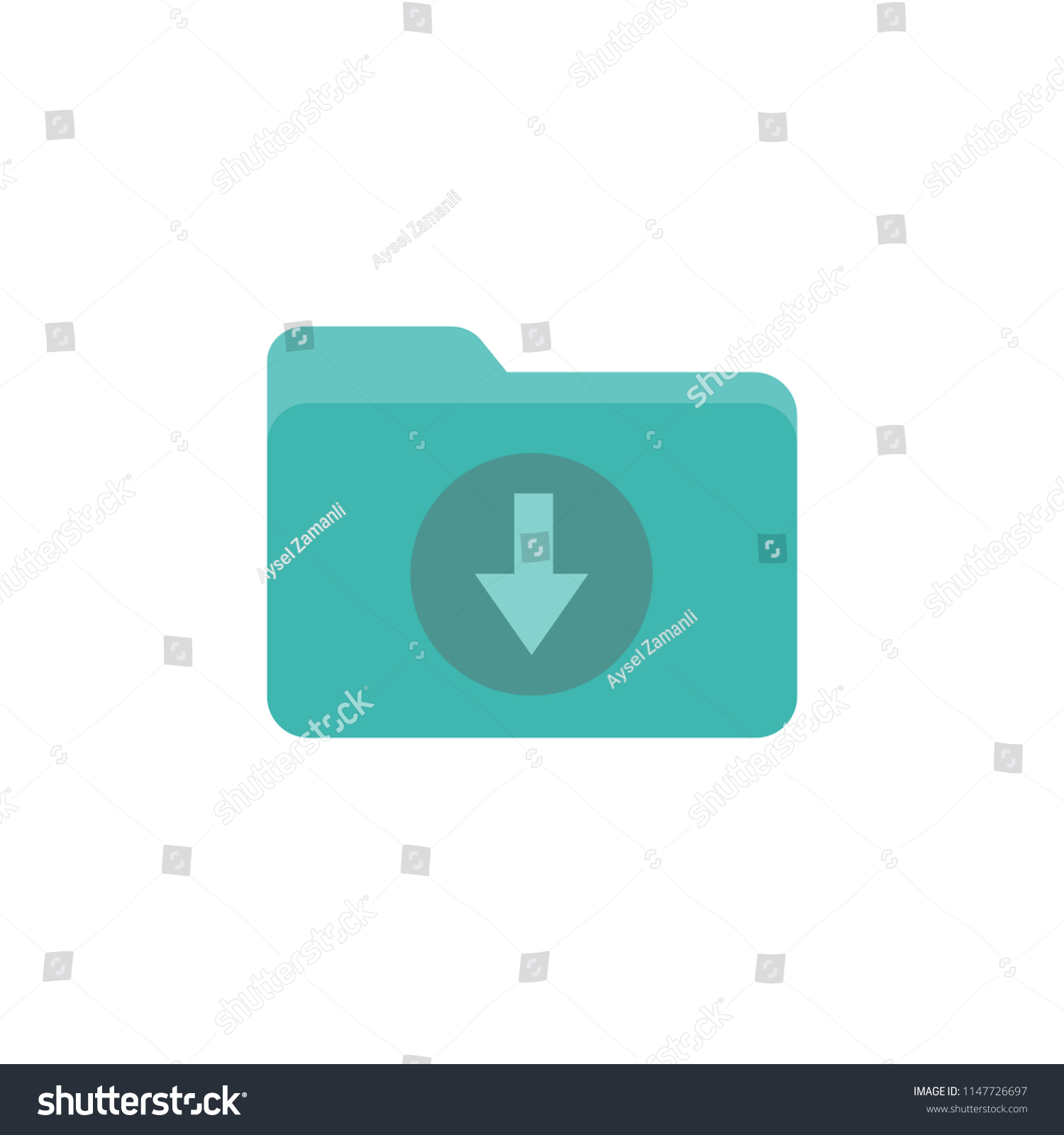 Downloads Folder Icon Stock Vector (Royalty Free) 1147726697 | Shutterstock