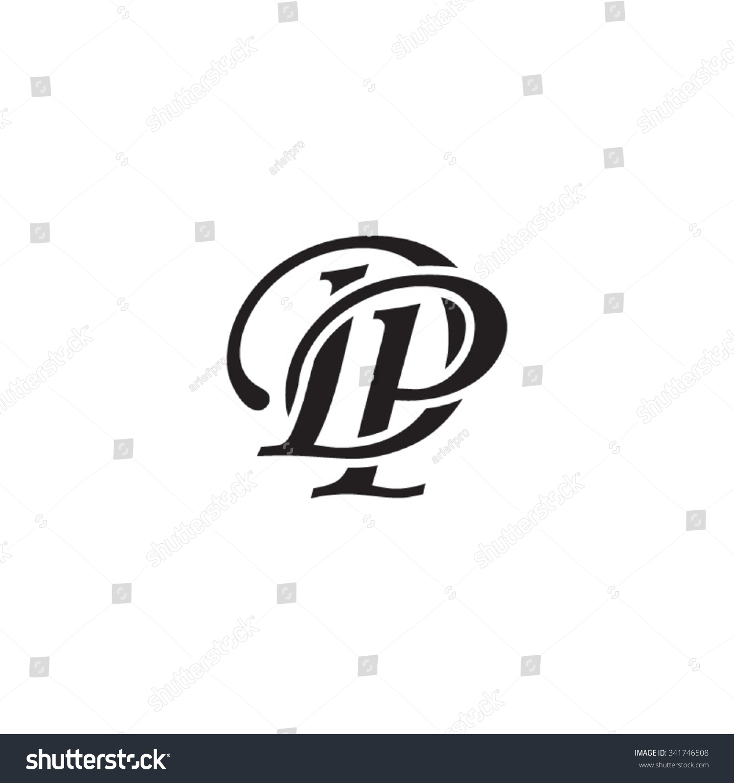 Dp Initial Monogram Logo Stock Vector Royalty Free 341746508 Shutterstock 5431