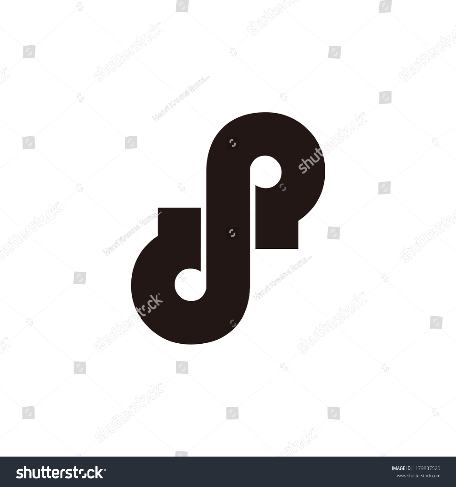 Dp Letter Vector Logo S Letter Stock Vector Royalty Free 1179837520