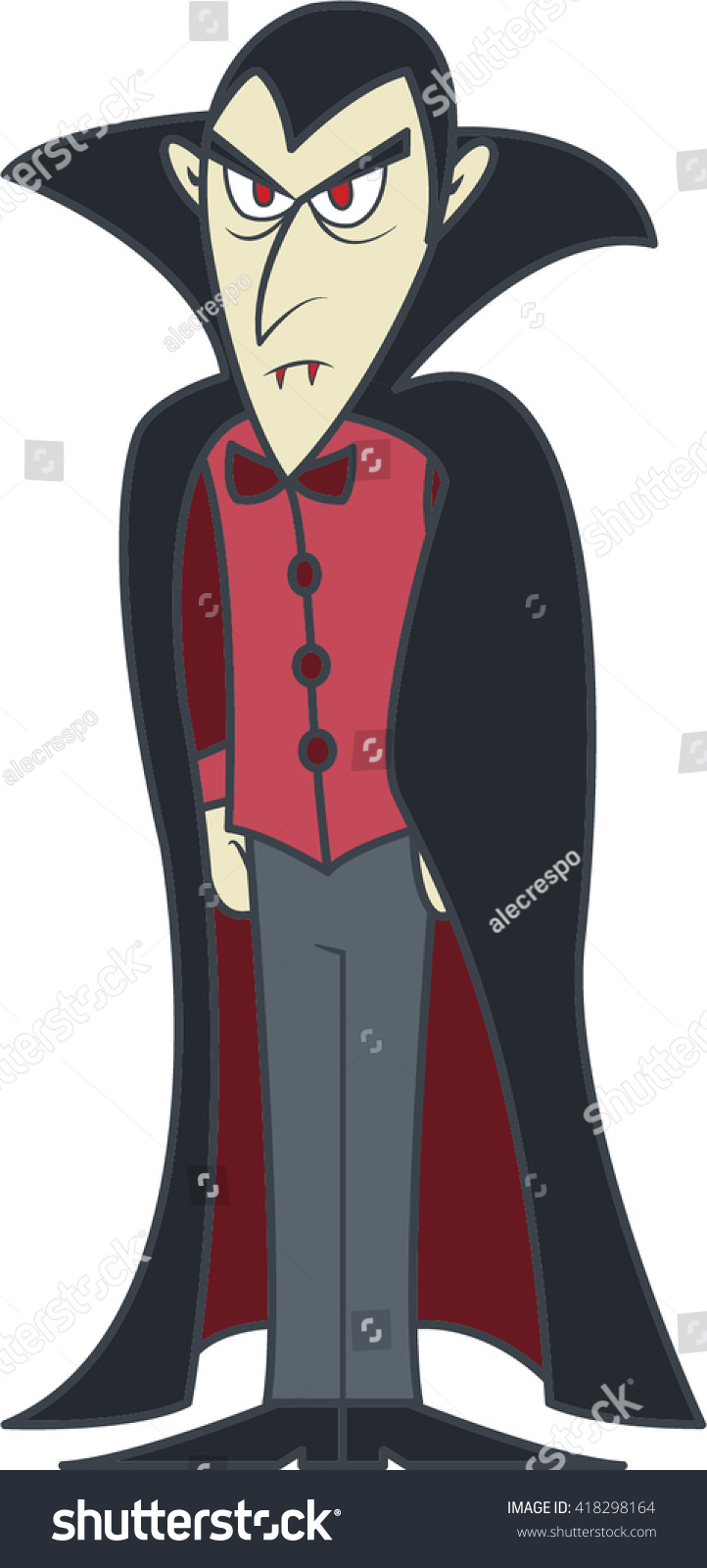 Dracula Cartoon Stock Vector Royalty Free