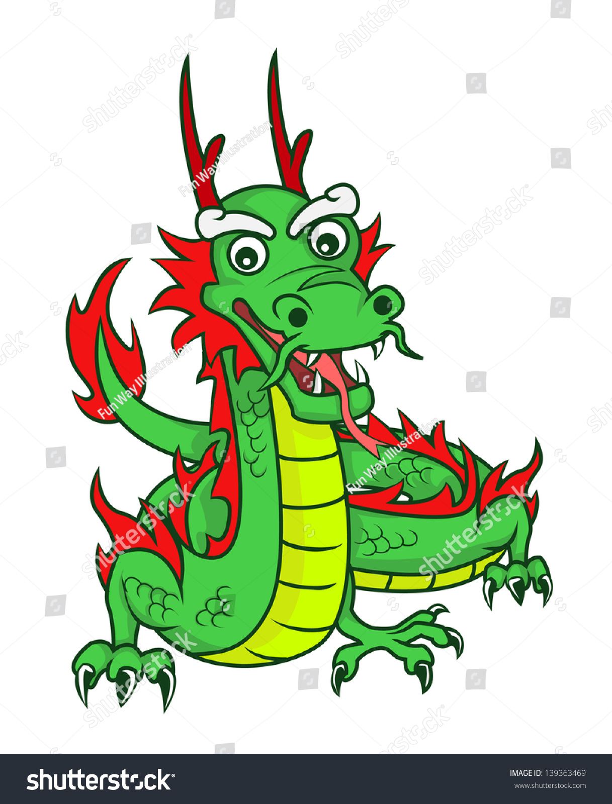 Dragon Stock Vector Illustration 139363469 : Shutterstock
