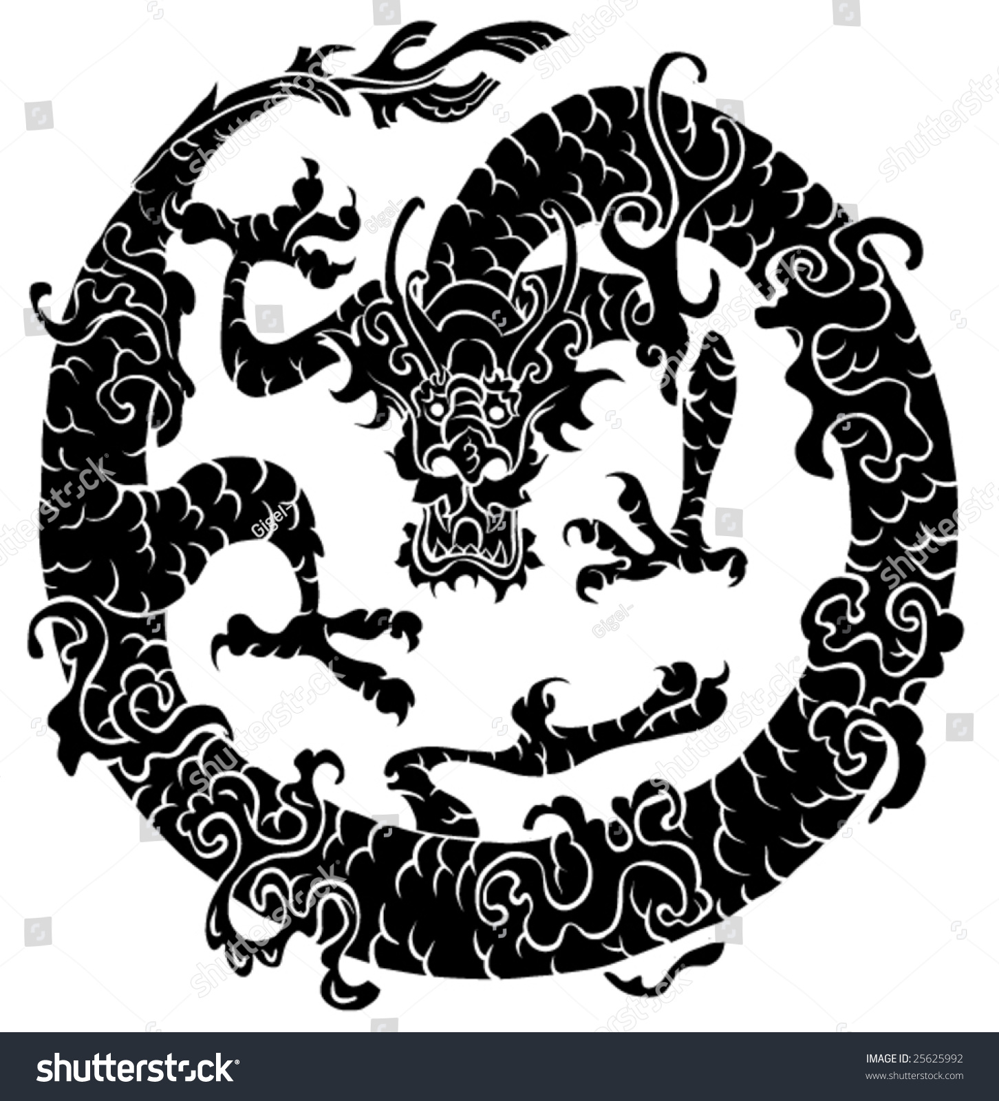 Dragon Stock Vector Illustration 25625992 : Shutterstock