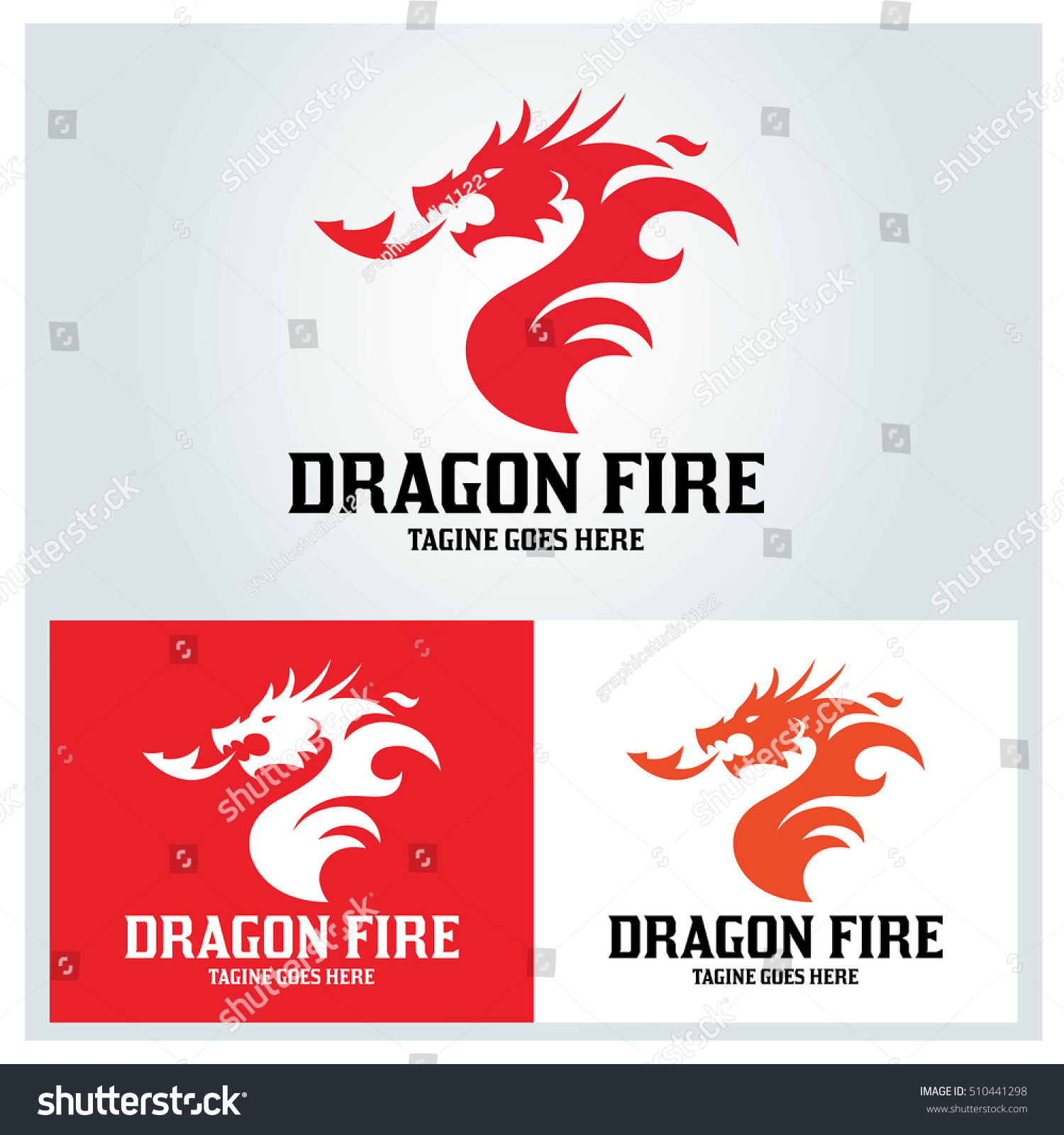 Download Dragon Fire Logo Design Template Vector Stock Vector ...