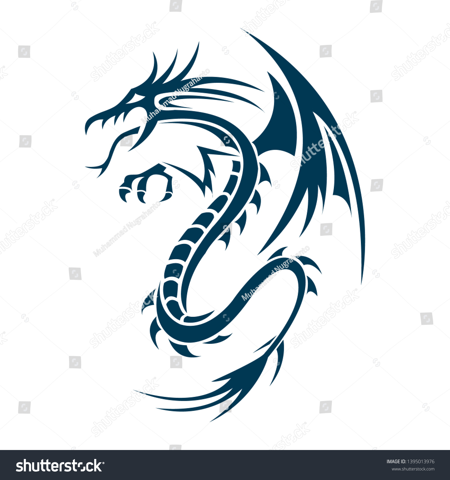 Dragon Logo Design Inspiration Your Company Stock Vector Royalty