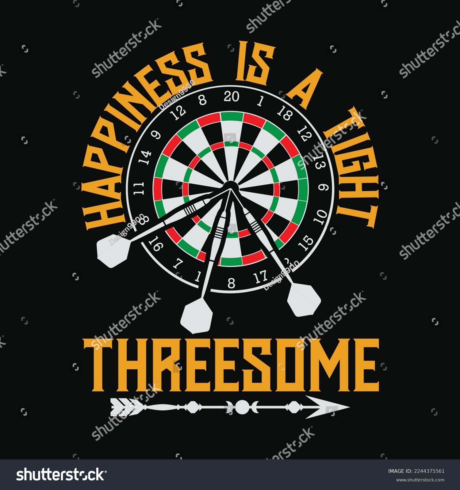 SVG of Drats Player Happiness Is A Tight Threesome svg