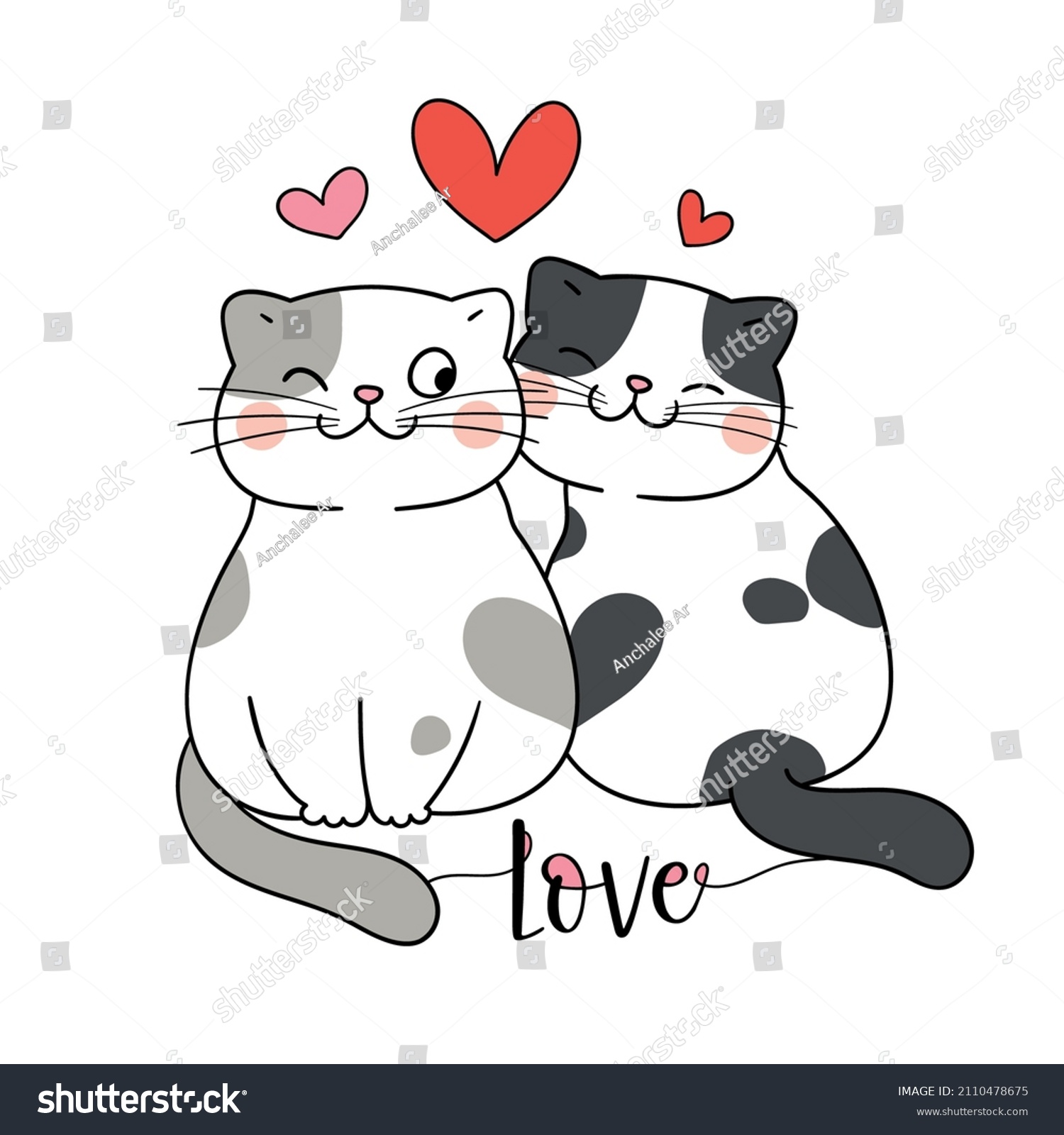 Draw Vector Illustration Character Design Couple Stock Vector (Royalty ...